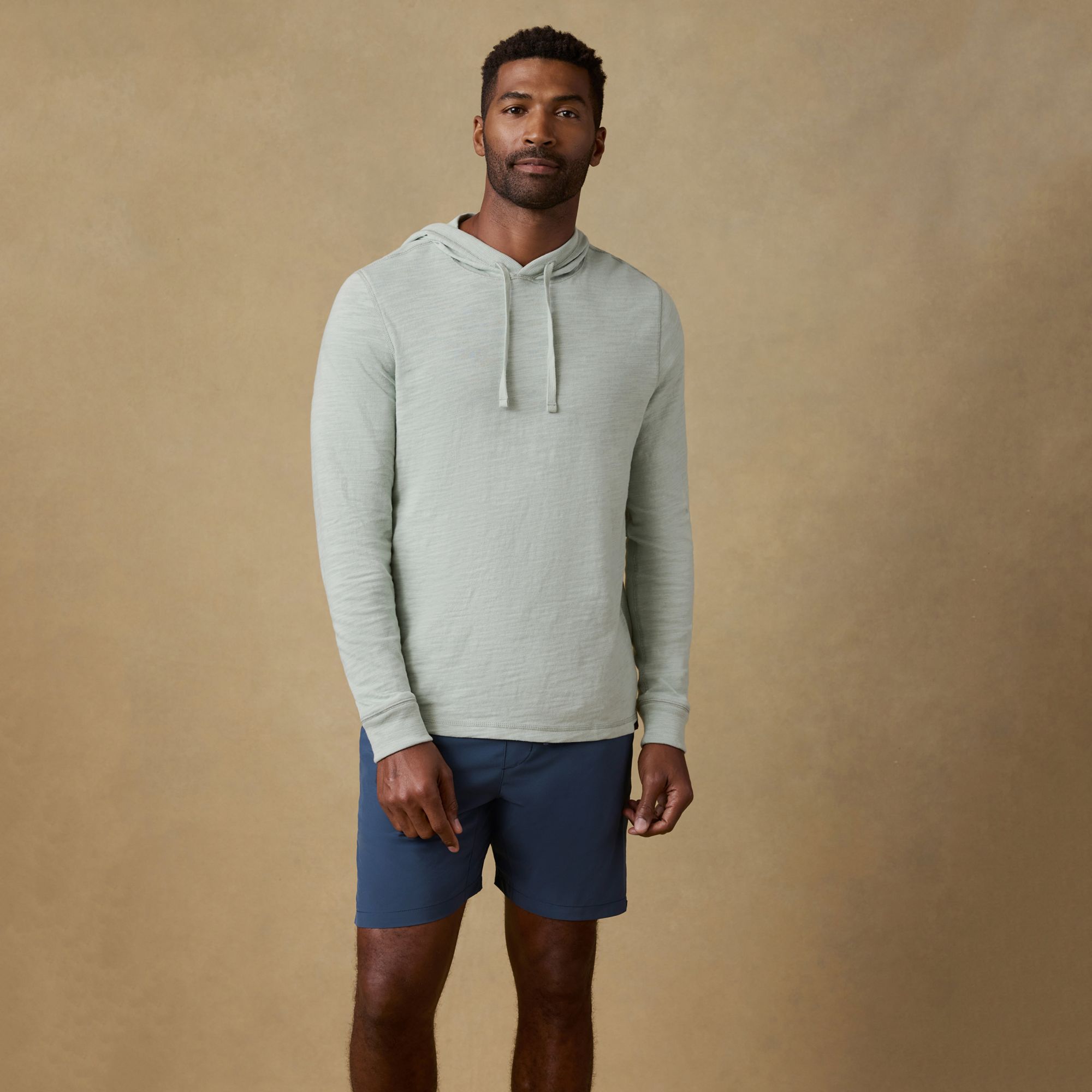 Faherty Men's Sunwashed Slub Hoodie