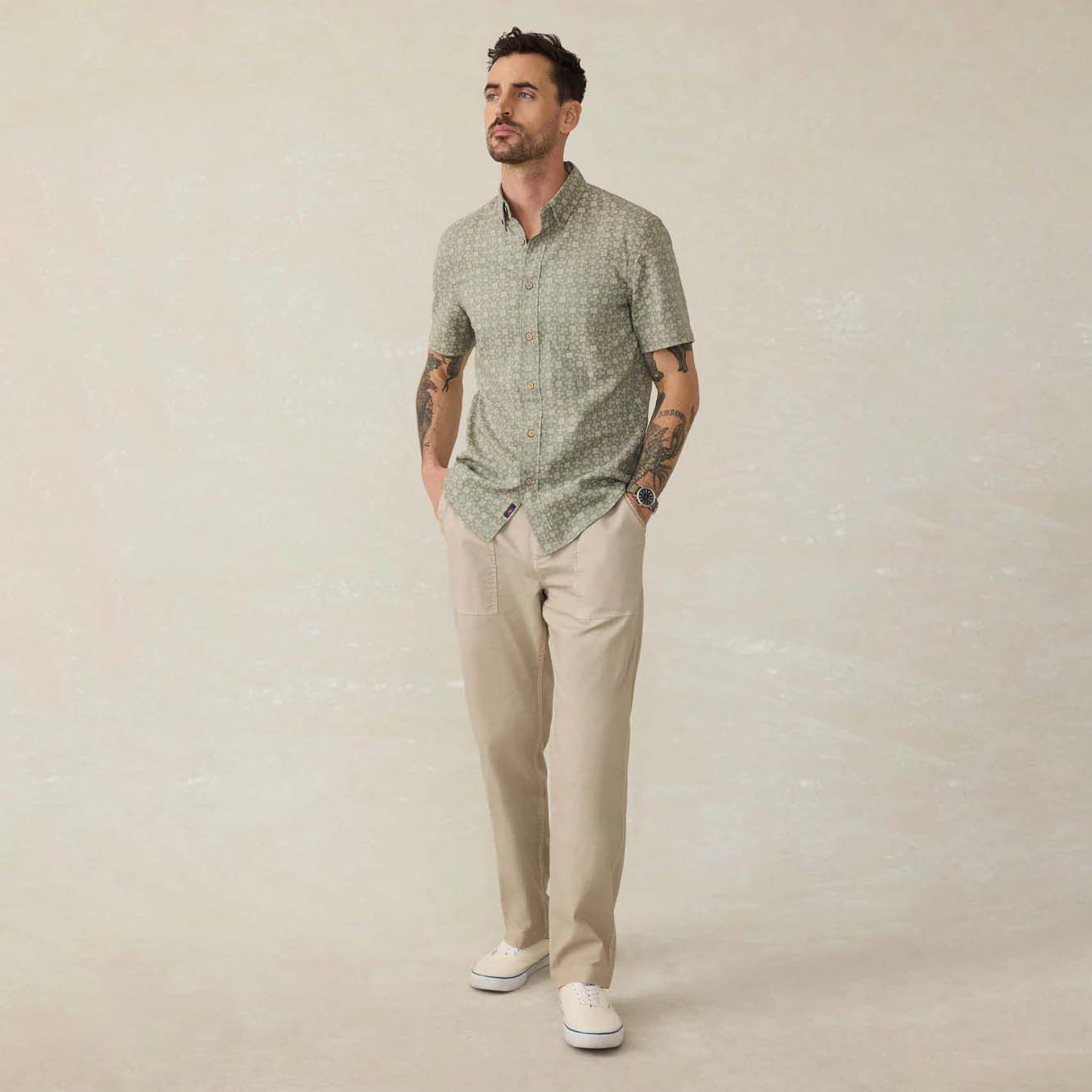 Faherty Men's Breeze Short Sleeve Shirt