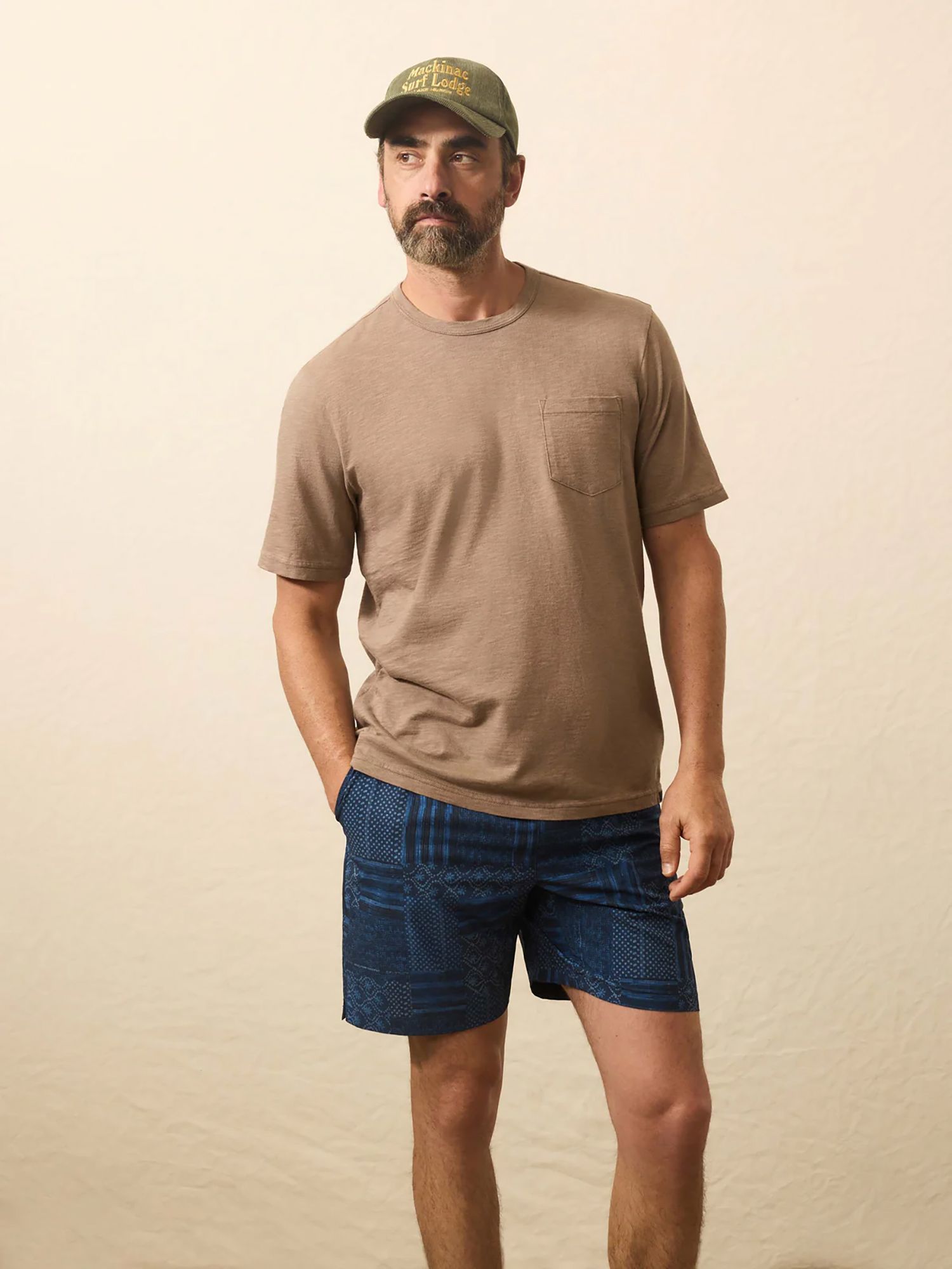 Faherty Men's Sunwashed Pocket Short Sleeve T-Shirt