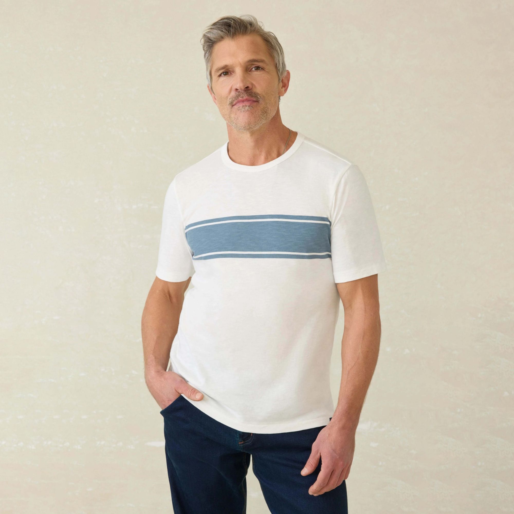 White Surf Stripe