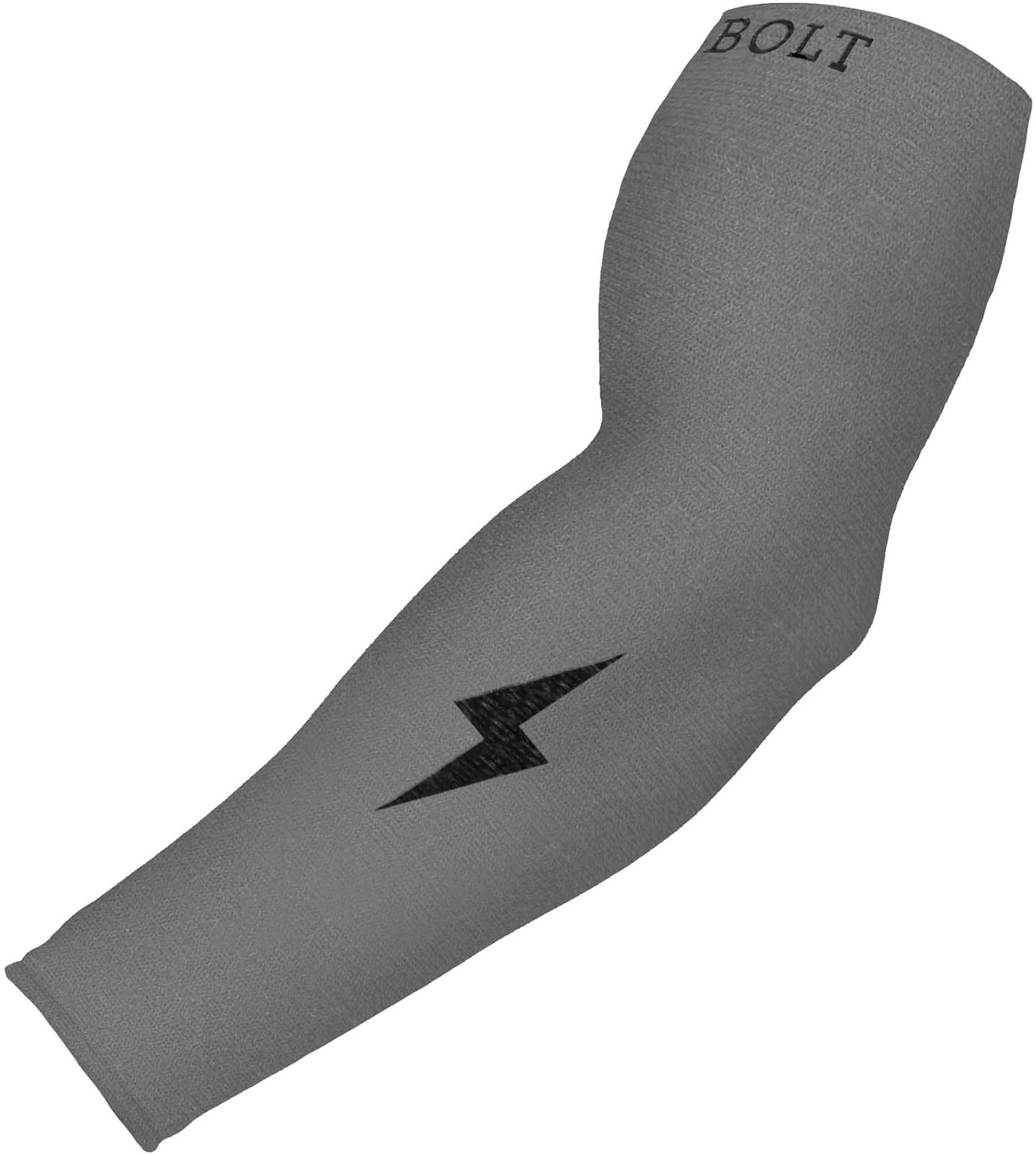 BRUCE BOLT Graduated Compression Premium Batter's Arm Sleeve - Gray