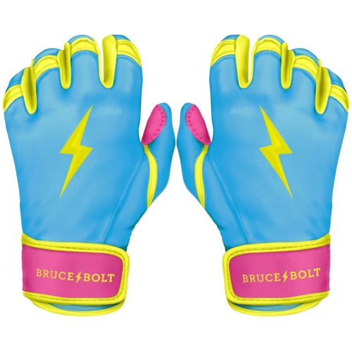 Franklin Sports MLB Gants de frappe de baseball Shok-Sorb X pour baseball + softball - Paire rembourrée anti-piqûre pour adulte + jeune - Blanc + rouge chromé - Adulte XL