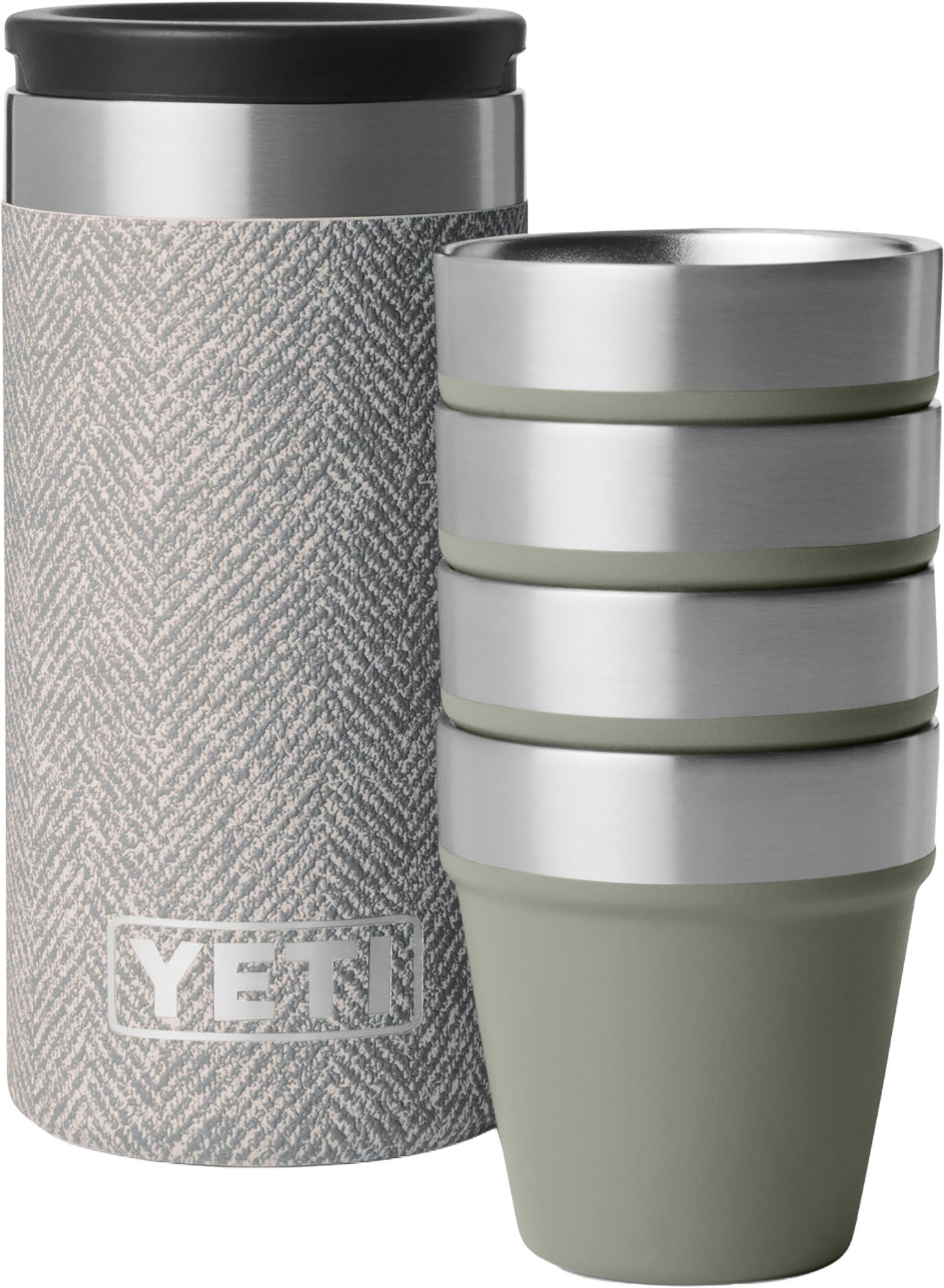 YETI Shot Glasses with Carrying Case - Green