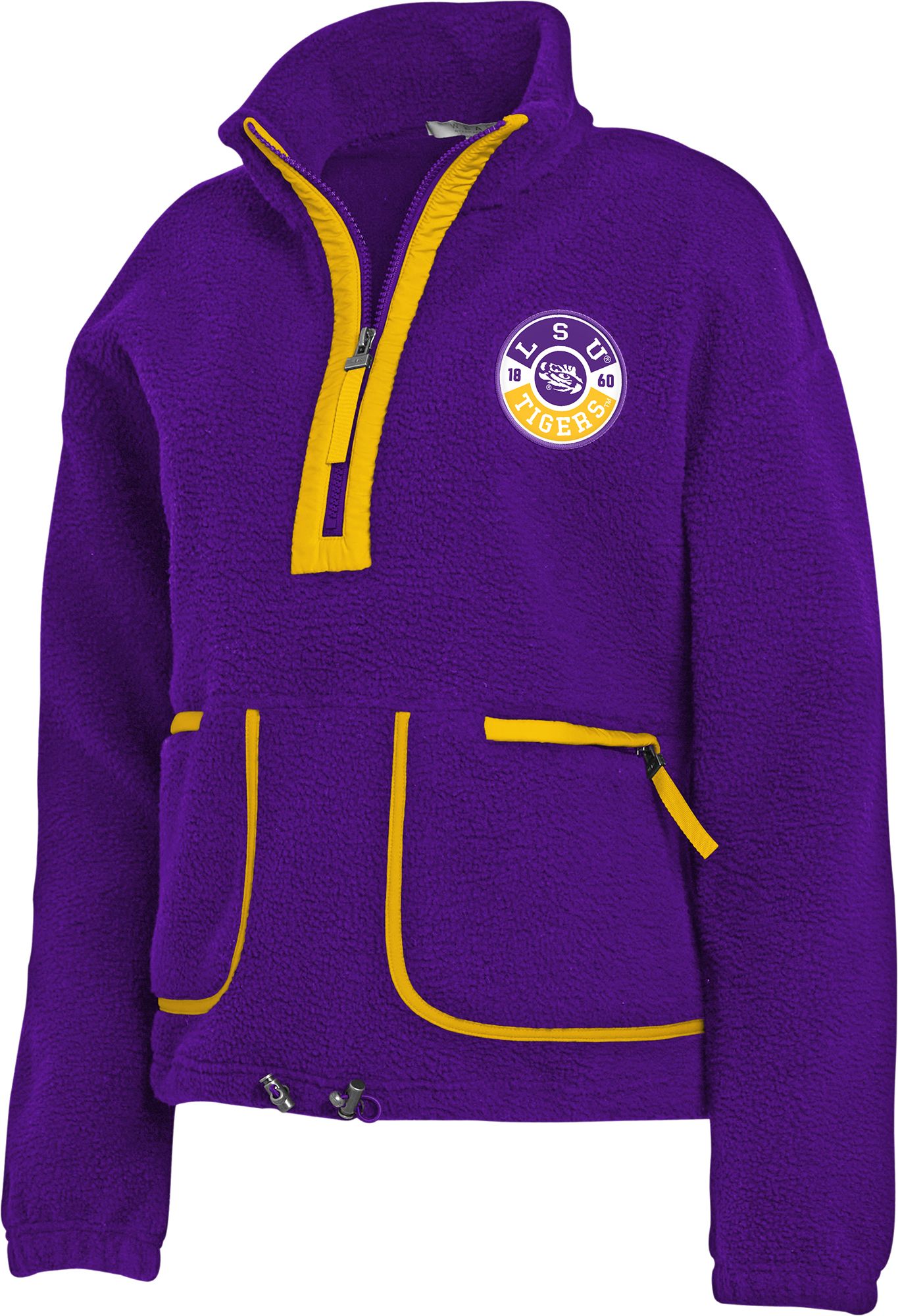 WEAR by Erin Andrews Women's LSU Tigers Purple Polar Fleece Half-Zip