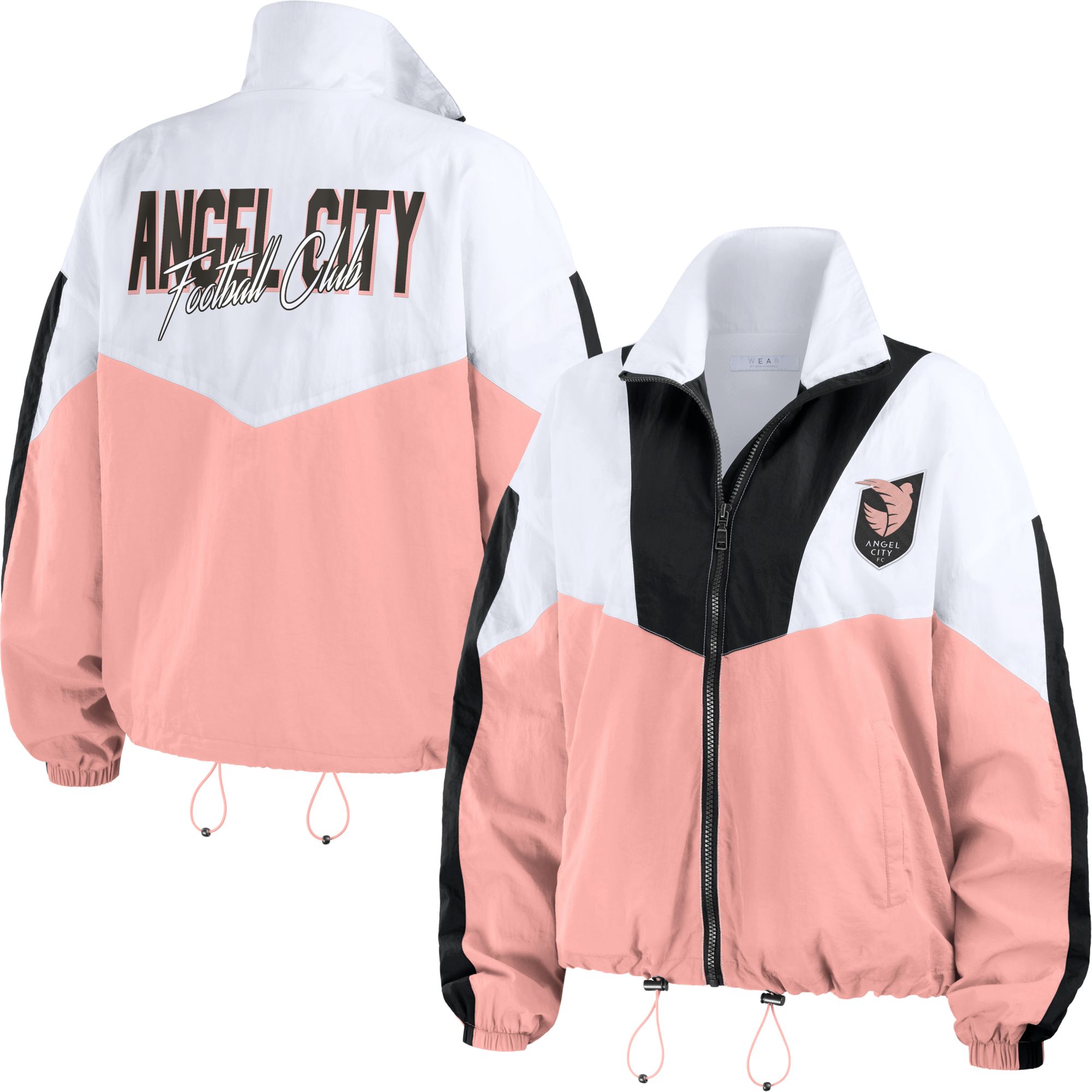 WEAR By Erin Andrews Women's Angel City FC 2-Hit Multicolor Windbreaker Jacket