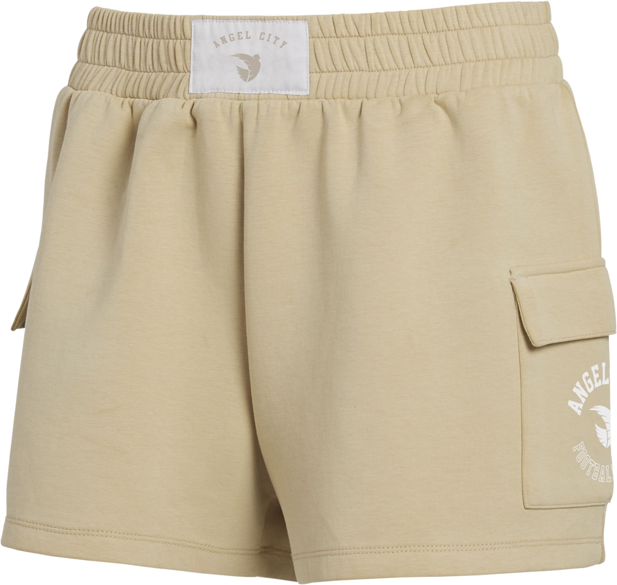 WEAR By Erin Andrews Women's Angel City FC Tonal Tan Shorts