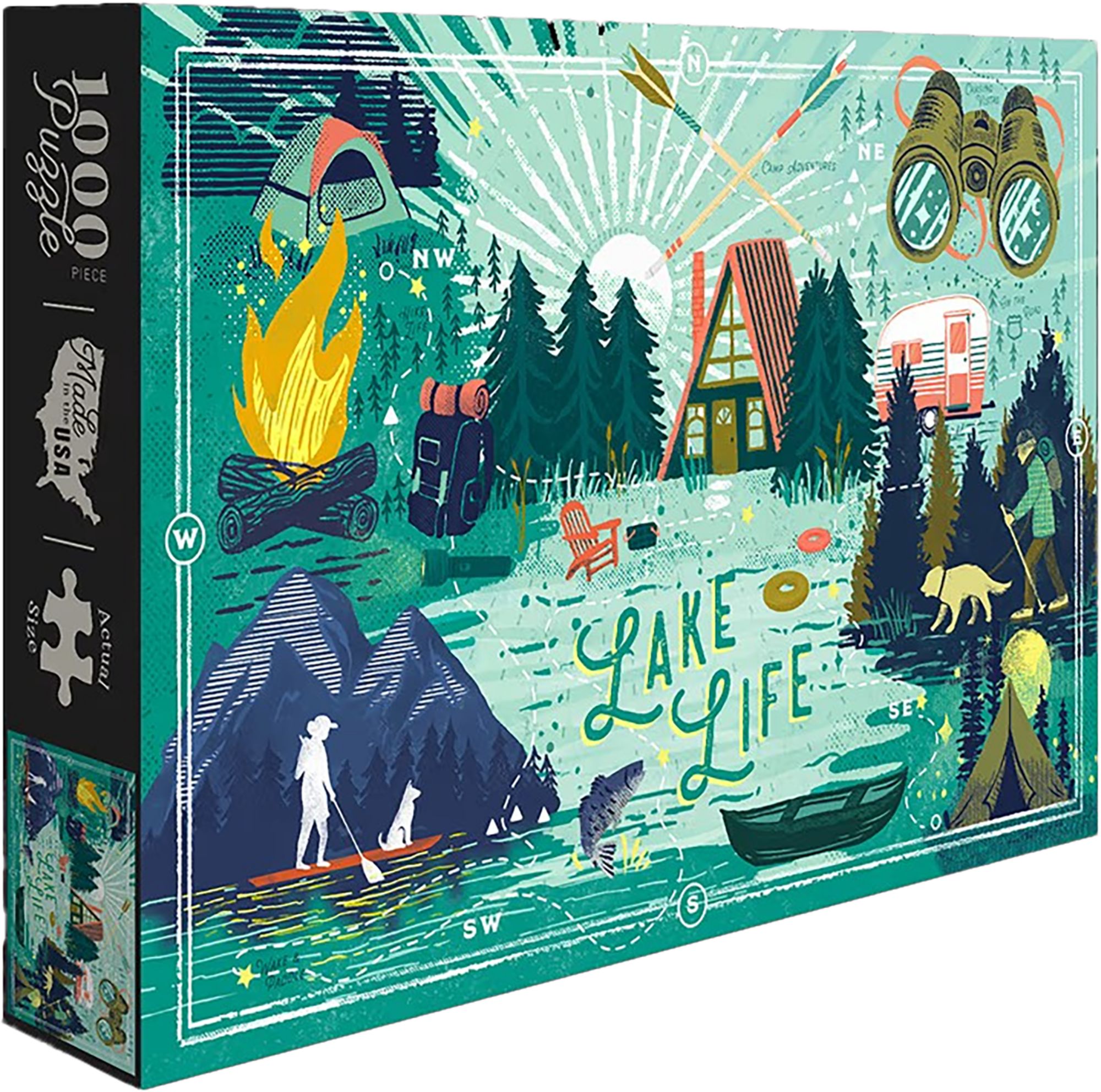 Lantern Press Lake Life 1,000 Piece Puzzle