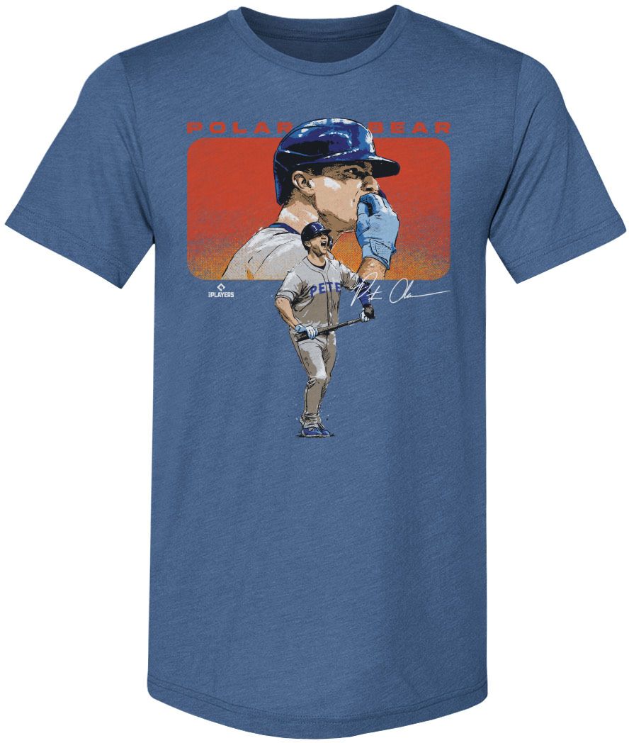 500 LEVEL Men's New York Pete Alonso Kiss Royal T-Shirt