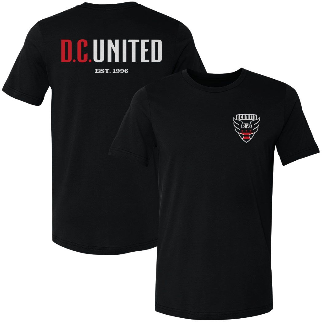 500 Level Adult D.C. United 2-Hit Pocket Black T-Shirt