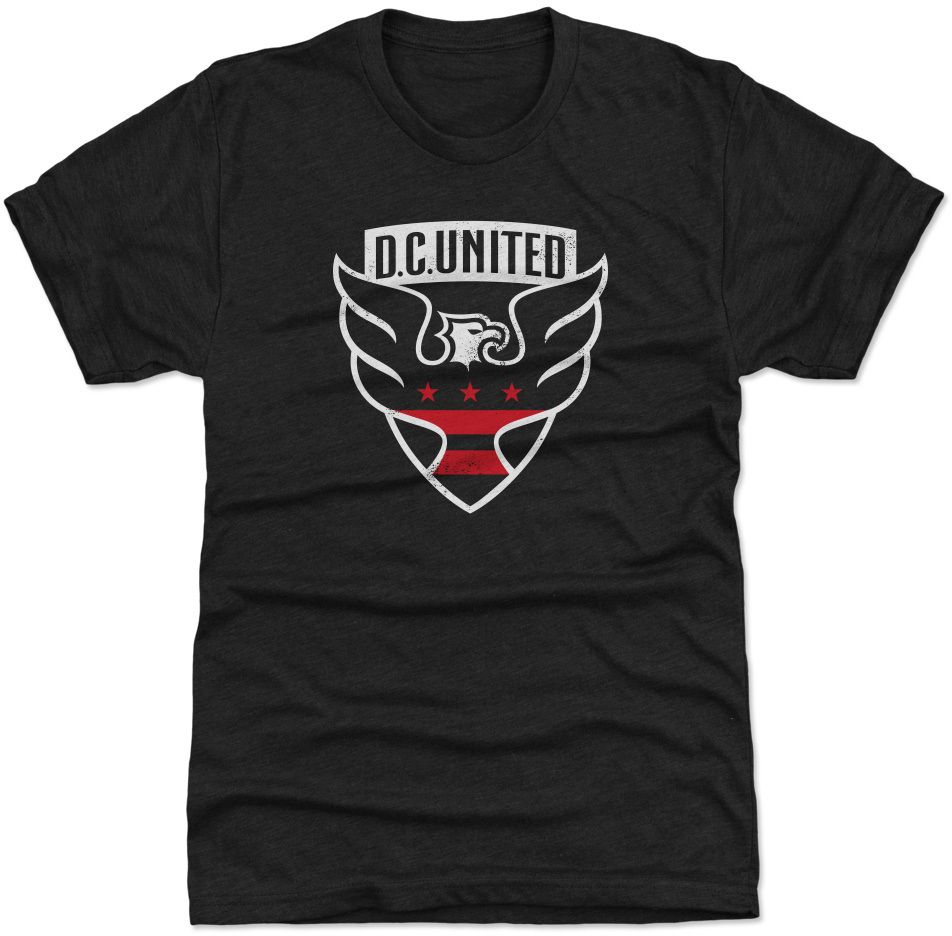 500 Level Adult D.C. United Primary Logo Black T-Shirt