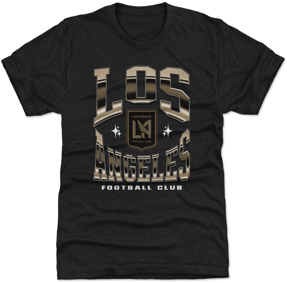 500 Level Adult Los Angeles FC Bootleg Black T-Shirt
