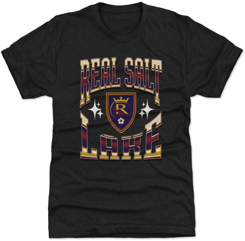 500 Level Adult Real Salt Lake Bootleg Black T-Shirt