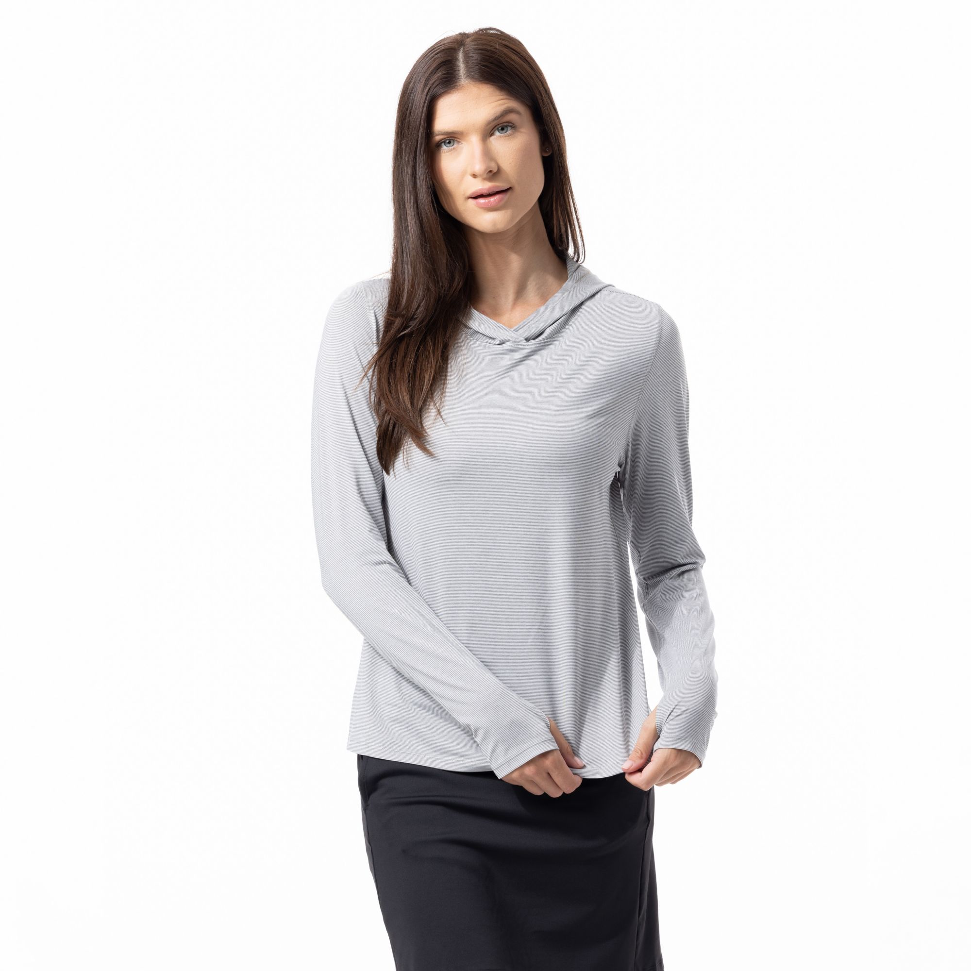 SanSoleil Women's SOLTEK ICE Mélange Golf Hoodie