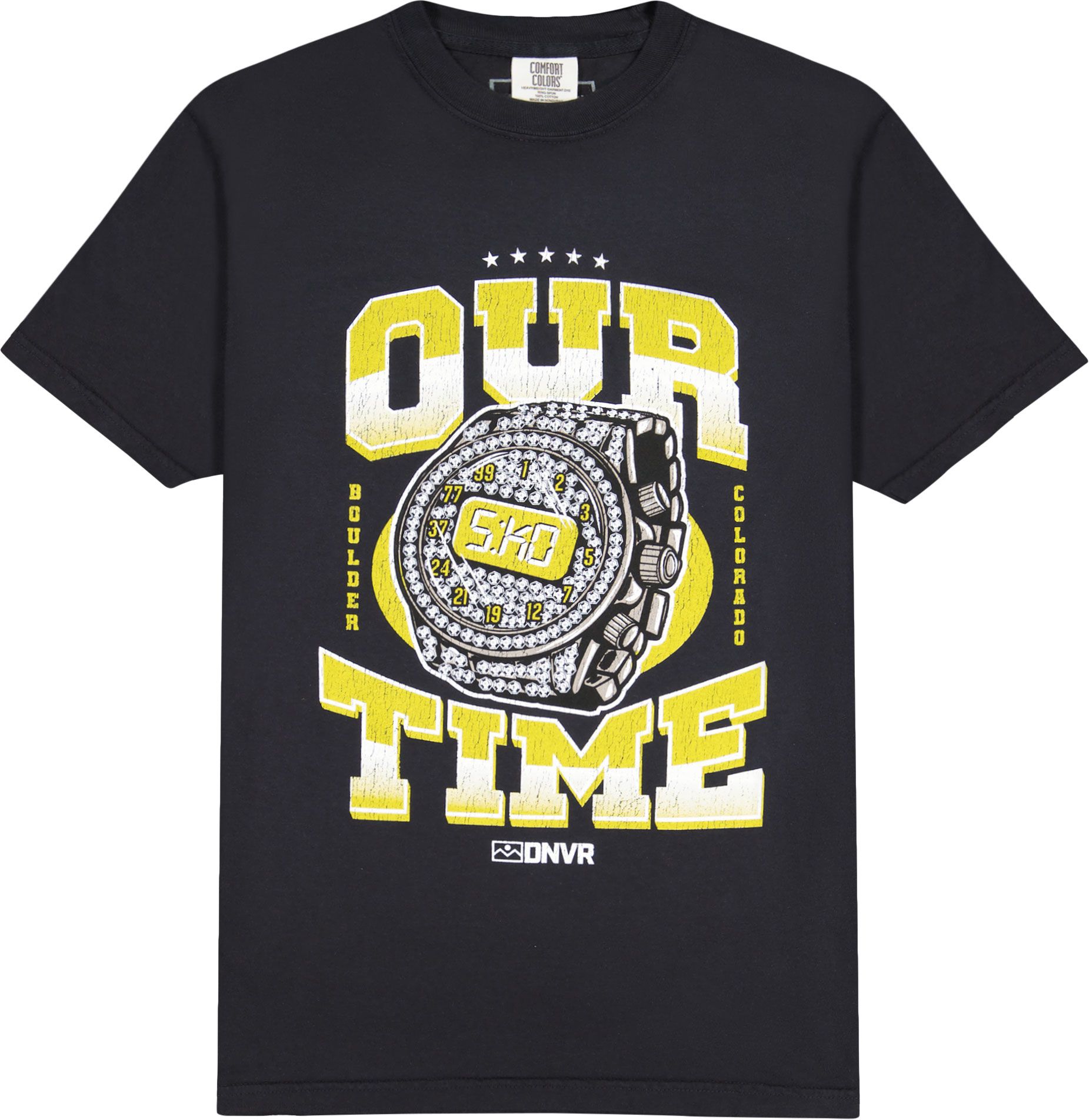 ALLCITY Adult Denver Our Time Black T-Shirt