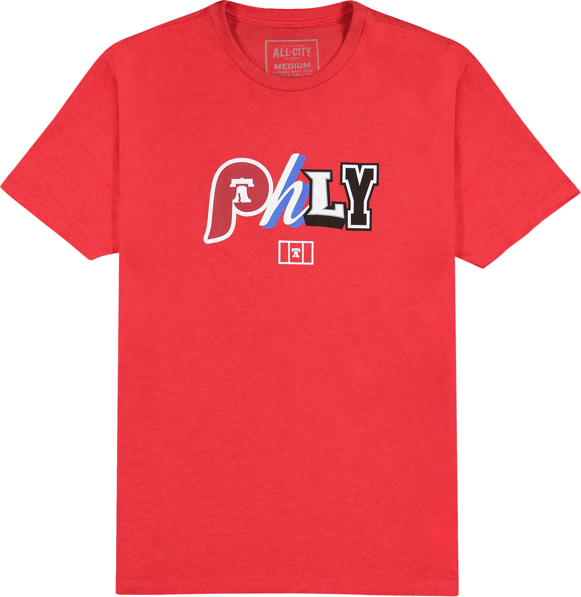 ALLCITY Adult Philadelphia  Letters Red T-Shirt