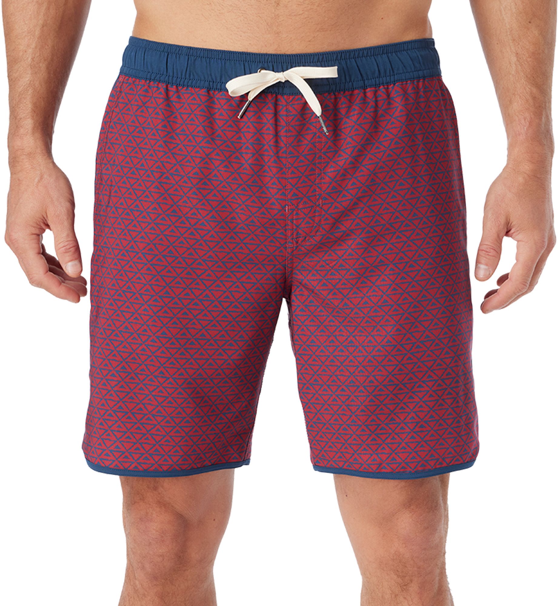 Nautical Red Wavy Geo