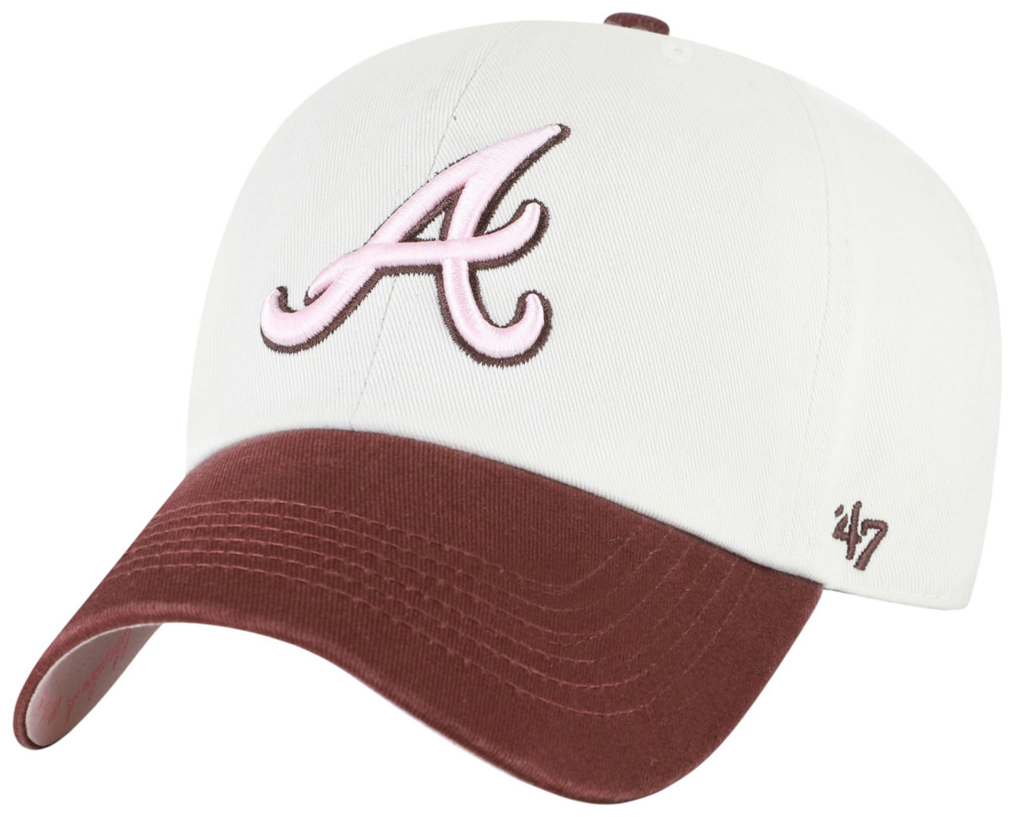 '47 Adult Atlanta Braves Cream Clean Up Love Letters Adjustable Hat