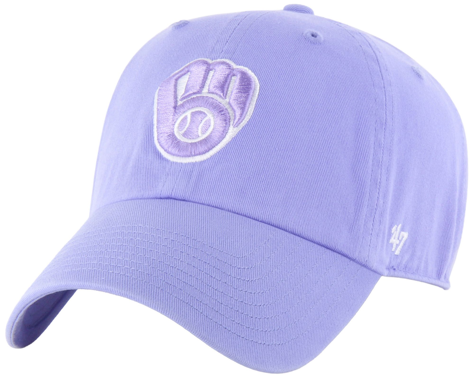 '47 Adult Milwaukee Brewers Purple Clean Up Adjustable Hat