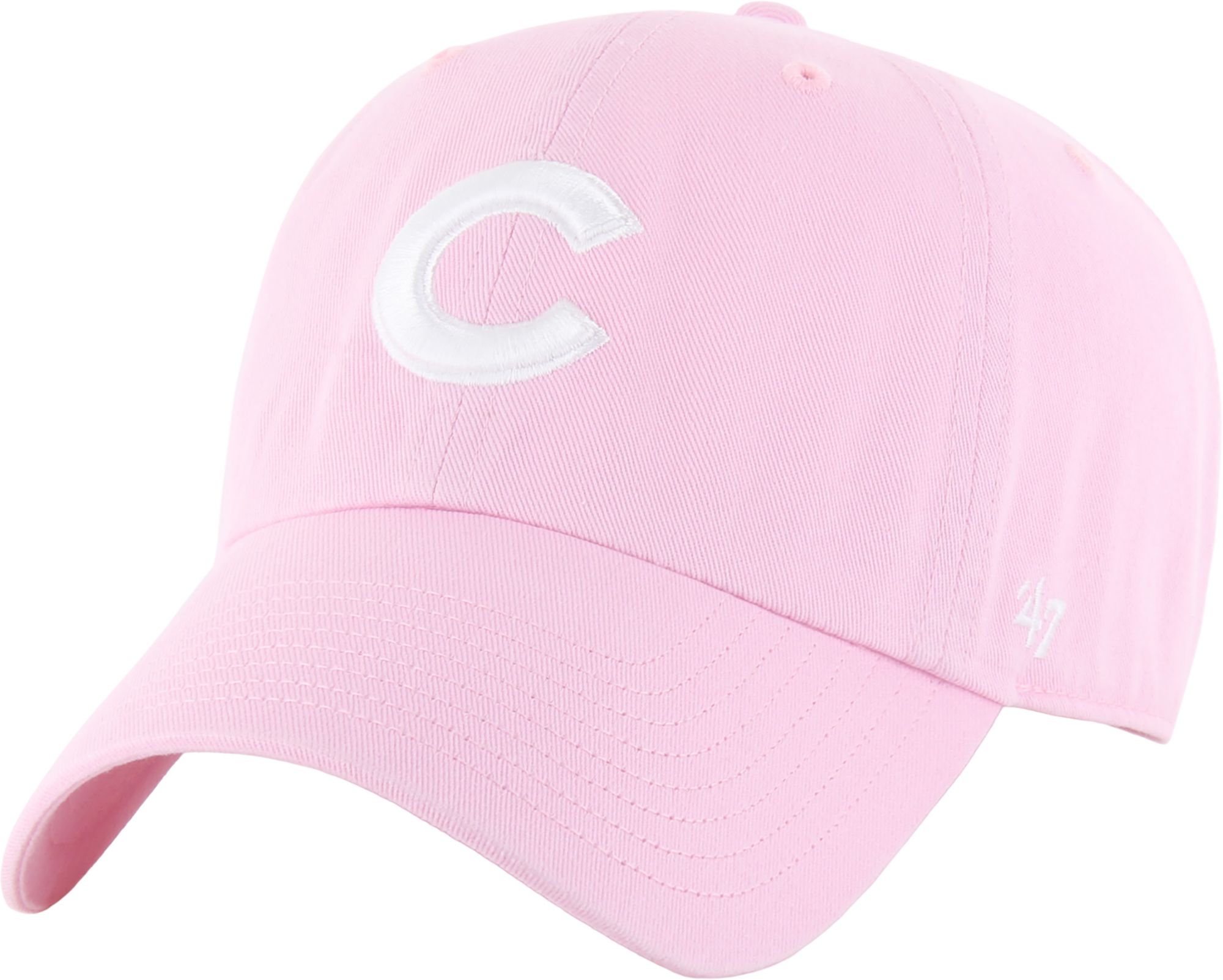 '47 Adult Chicago Cubs Pink Clean Up Adjustable Hat