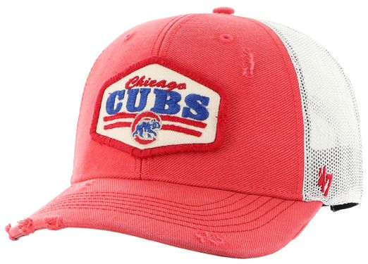 '47 Adult Chicago Cubs Red Salvage Adjustable Trucker Hat