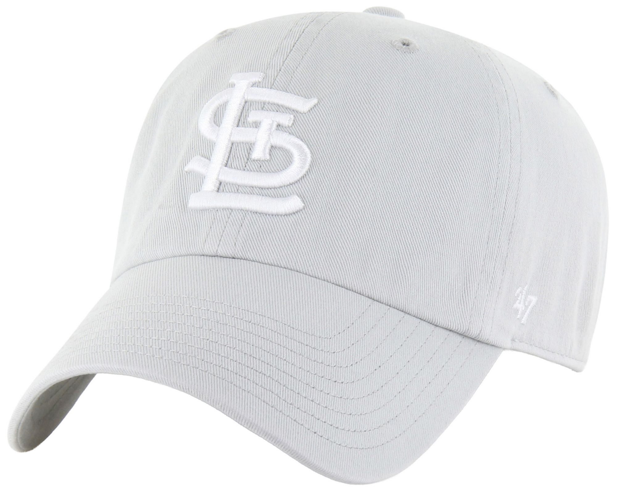 '47 Adult St. Louis Cardinals Grey Clean Up Adjustable Hat