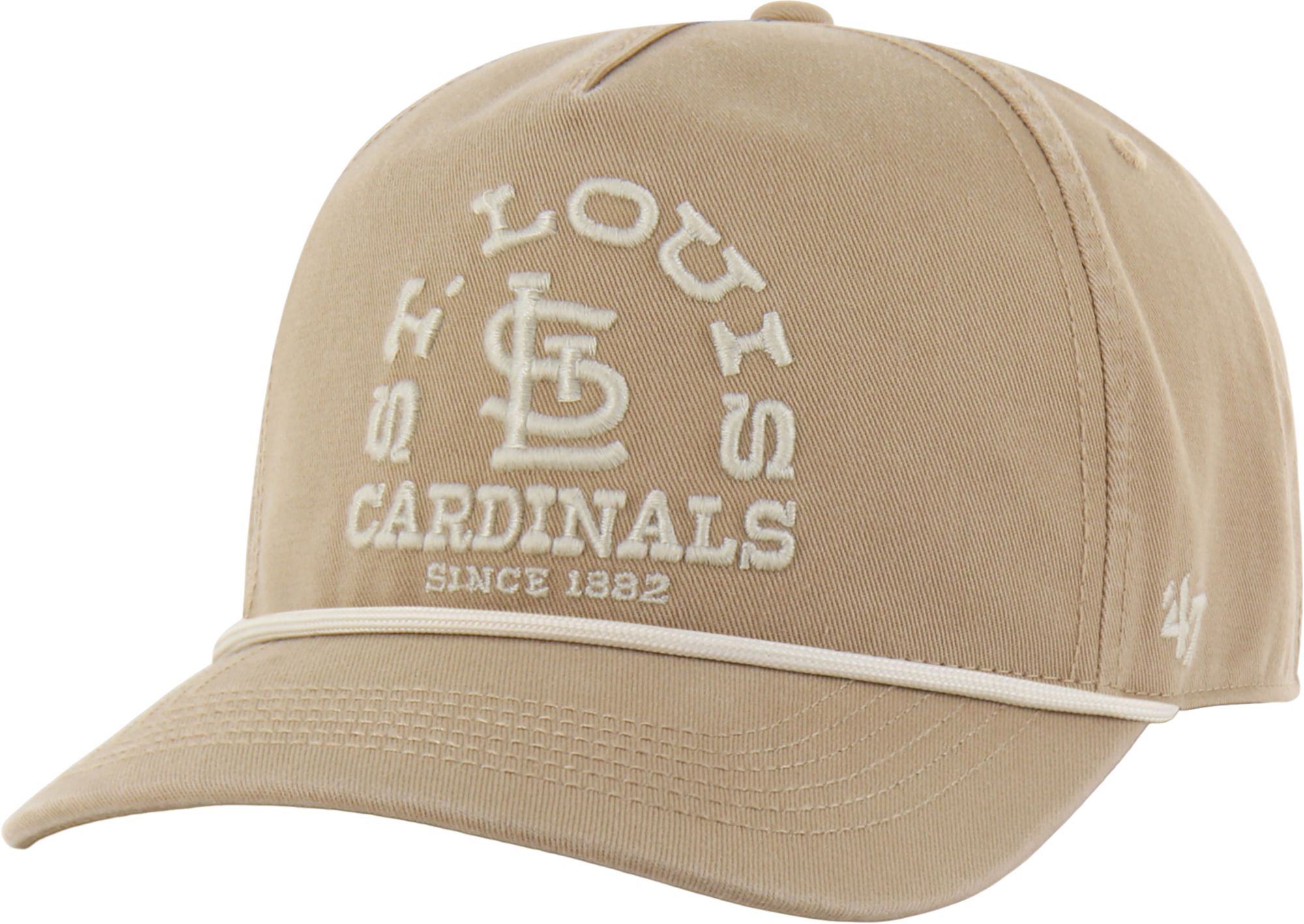 '47 Adult St. Louis Cardinals Khaki Ranchero Hitch Adjustable Hat