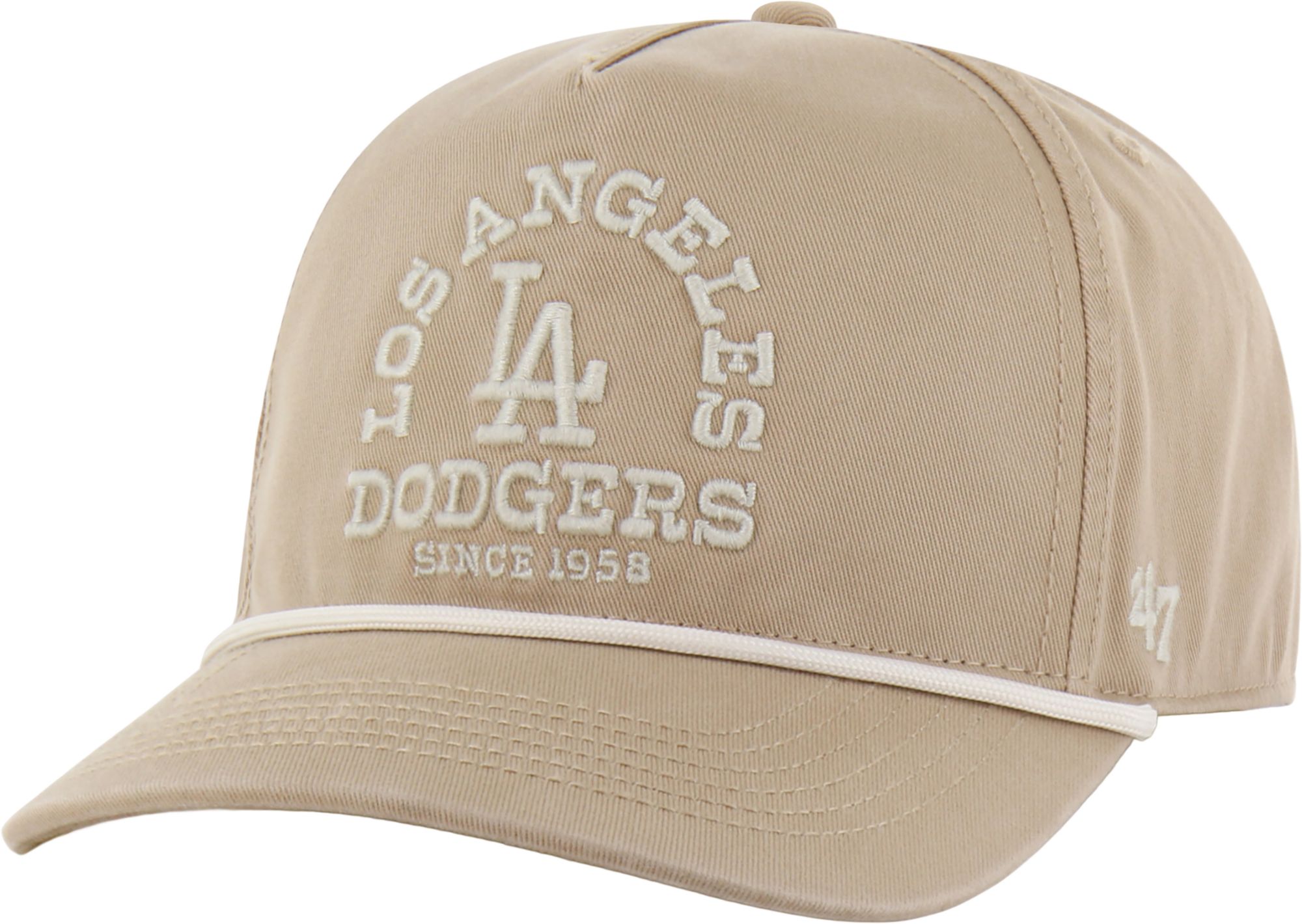 '47 Adult Los Angeles Dodgers Khaki Ranchero Hitch Adjustable Hat