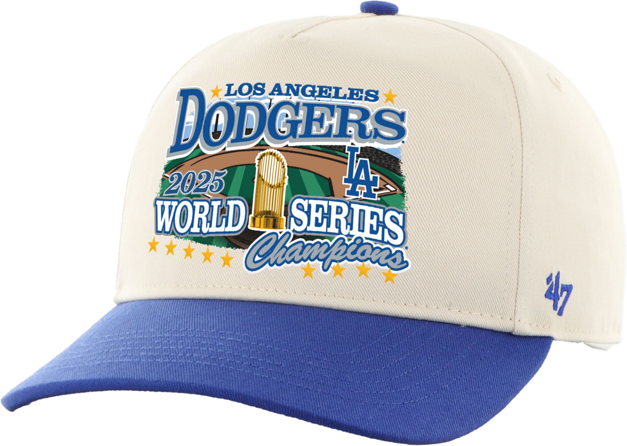 '47 Adult Los Angeles Dodgers 2025 World Series Champions Hitch Adjustable Hat