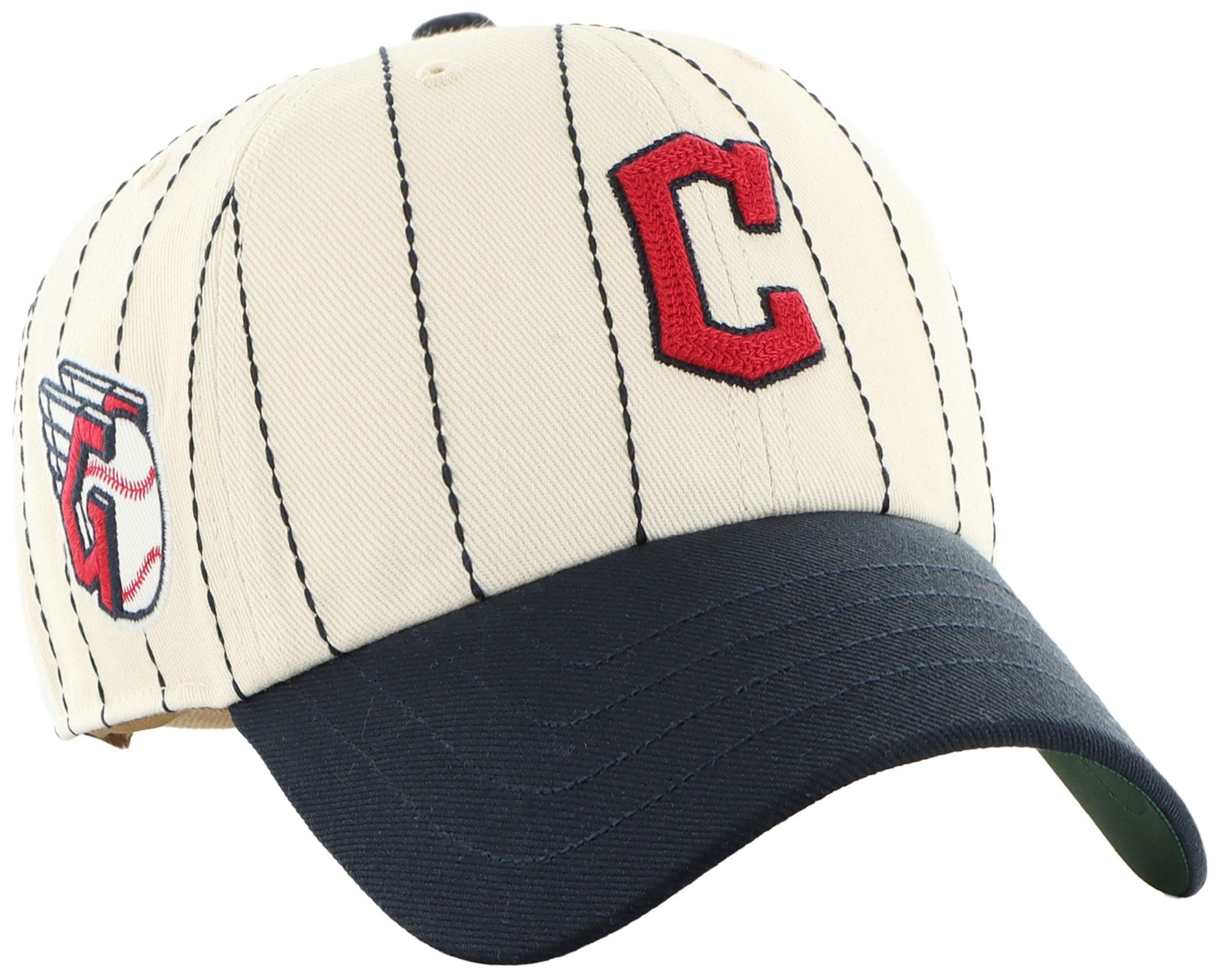 '47 Adult Cleveland Guardians Cream Cooperstown Rawlings Clean Up Adjustable Hat