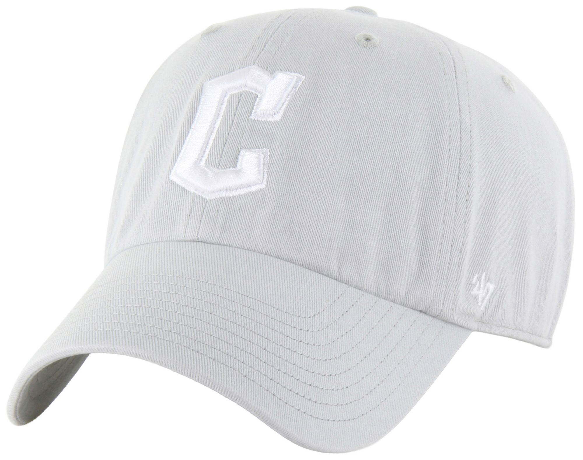 '47 Adult Cleveland Guardians Grey Clean Up Adjustable Hat