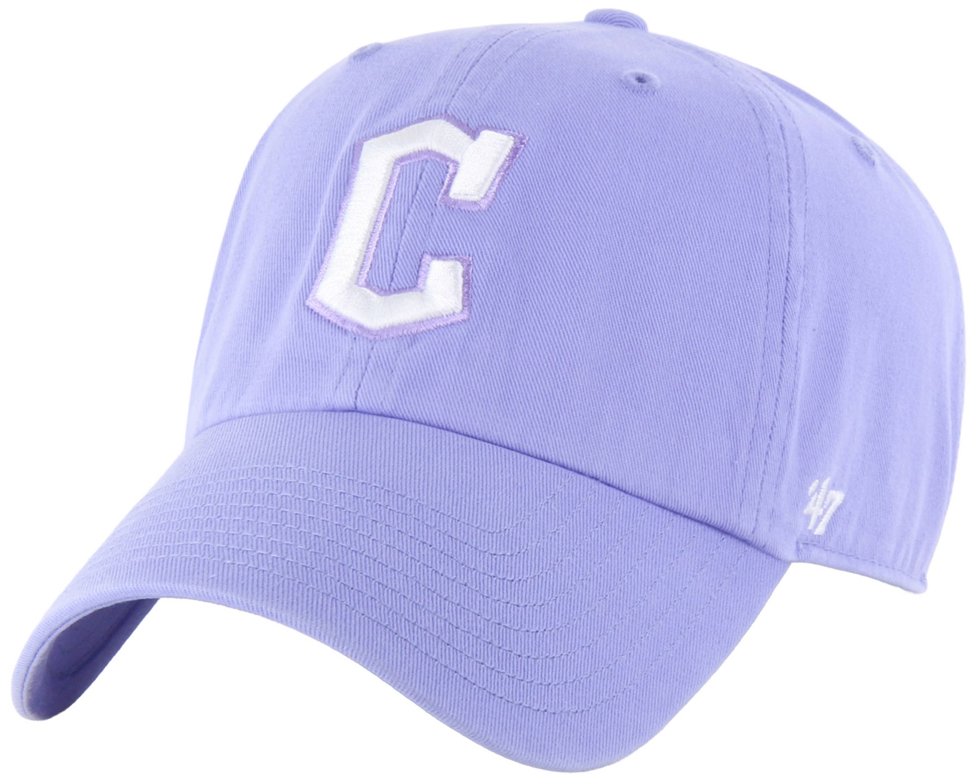 '47 Adult Cleveland Guardians Purple Clean Up Adjustable Hat