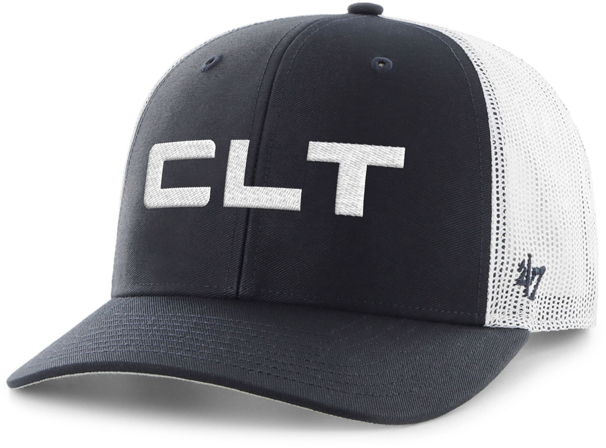 '47 Adult Charlotte Knights Navy Adjustable Trucker Hat