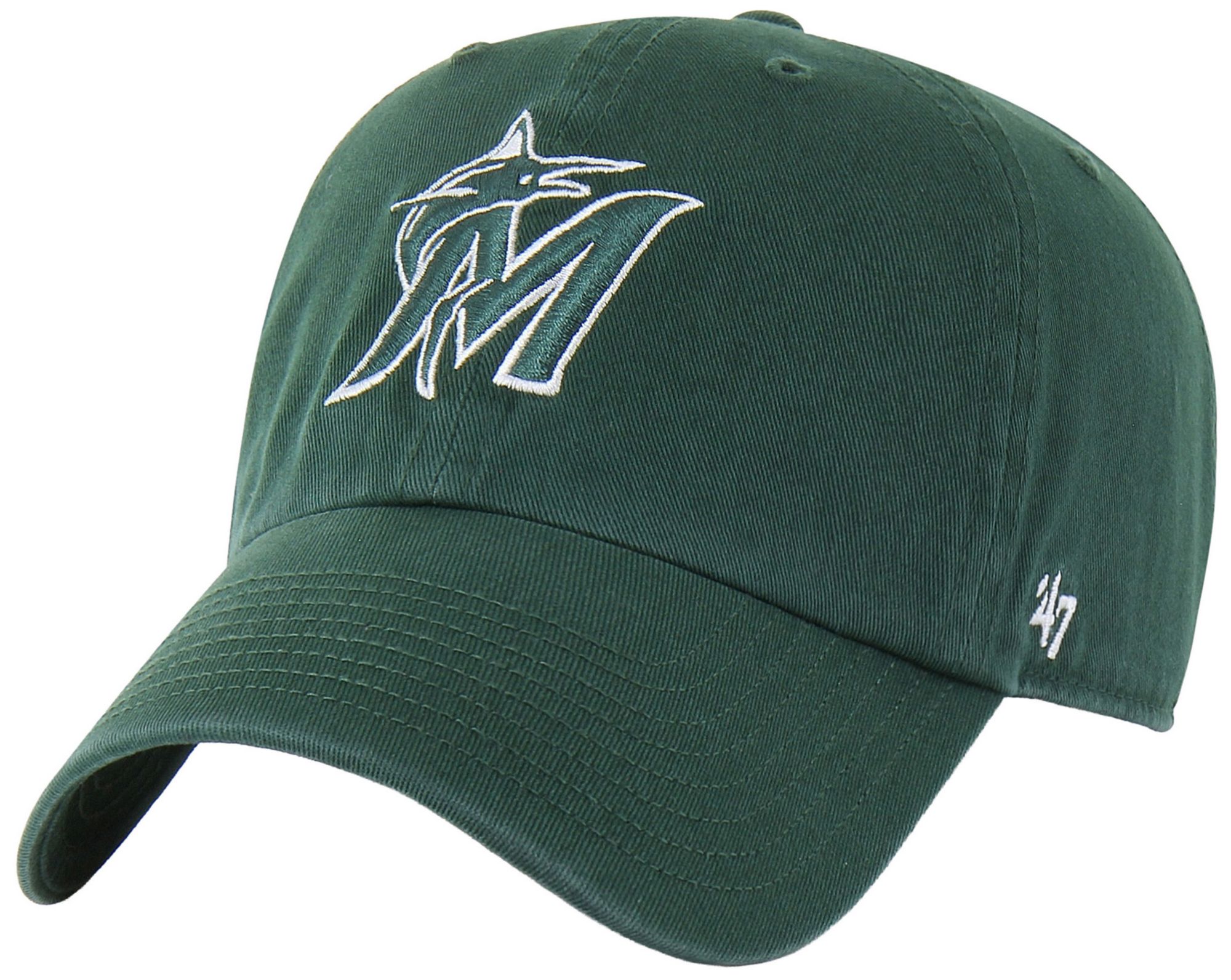 '47 Adult Miami Marlins Green Clean Up Adjustable Hat