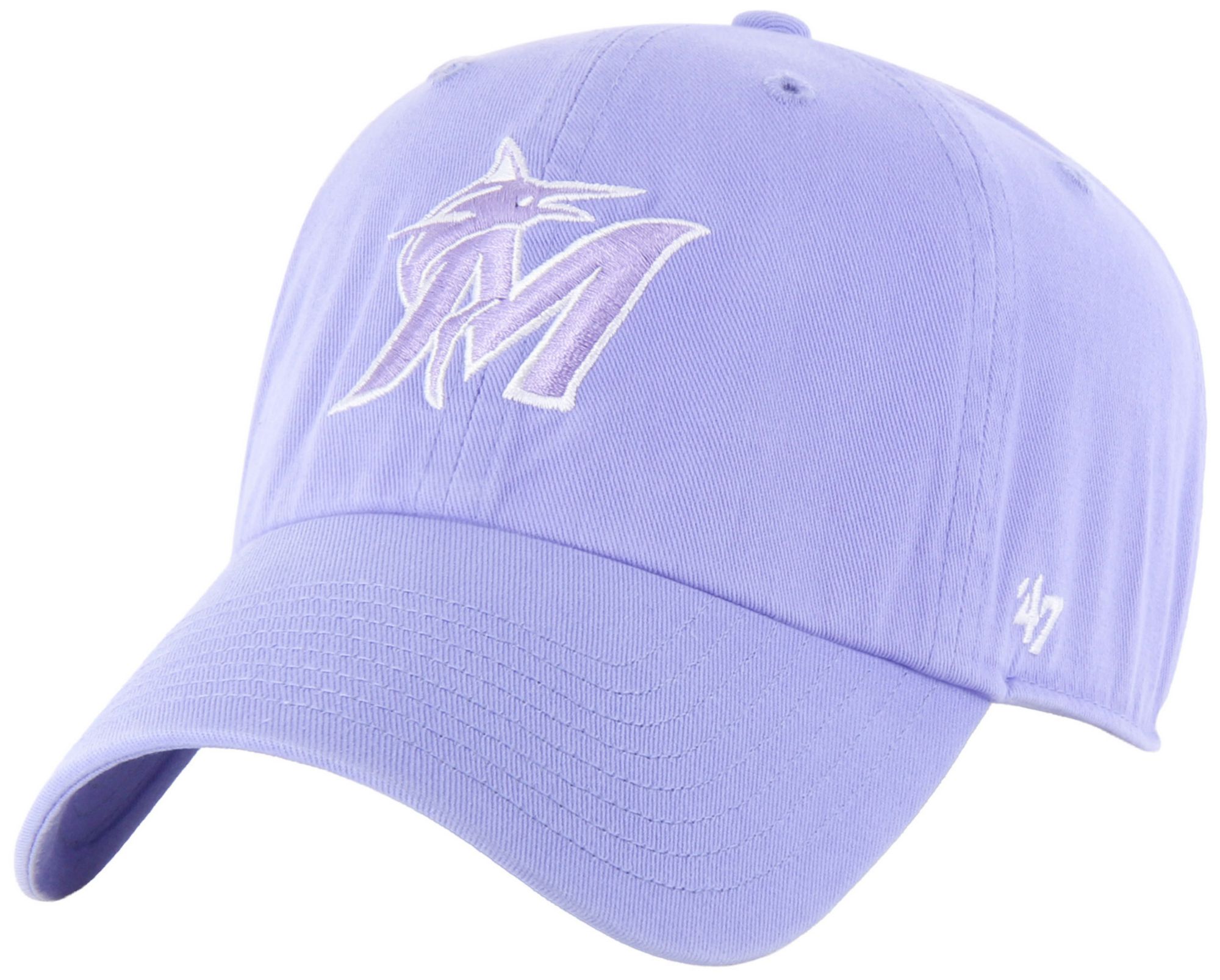 '47 Adult Miami Marlins Purple Clean Up Adjustable Hat
