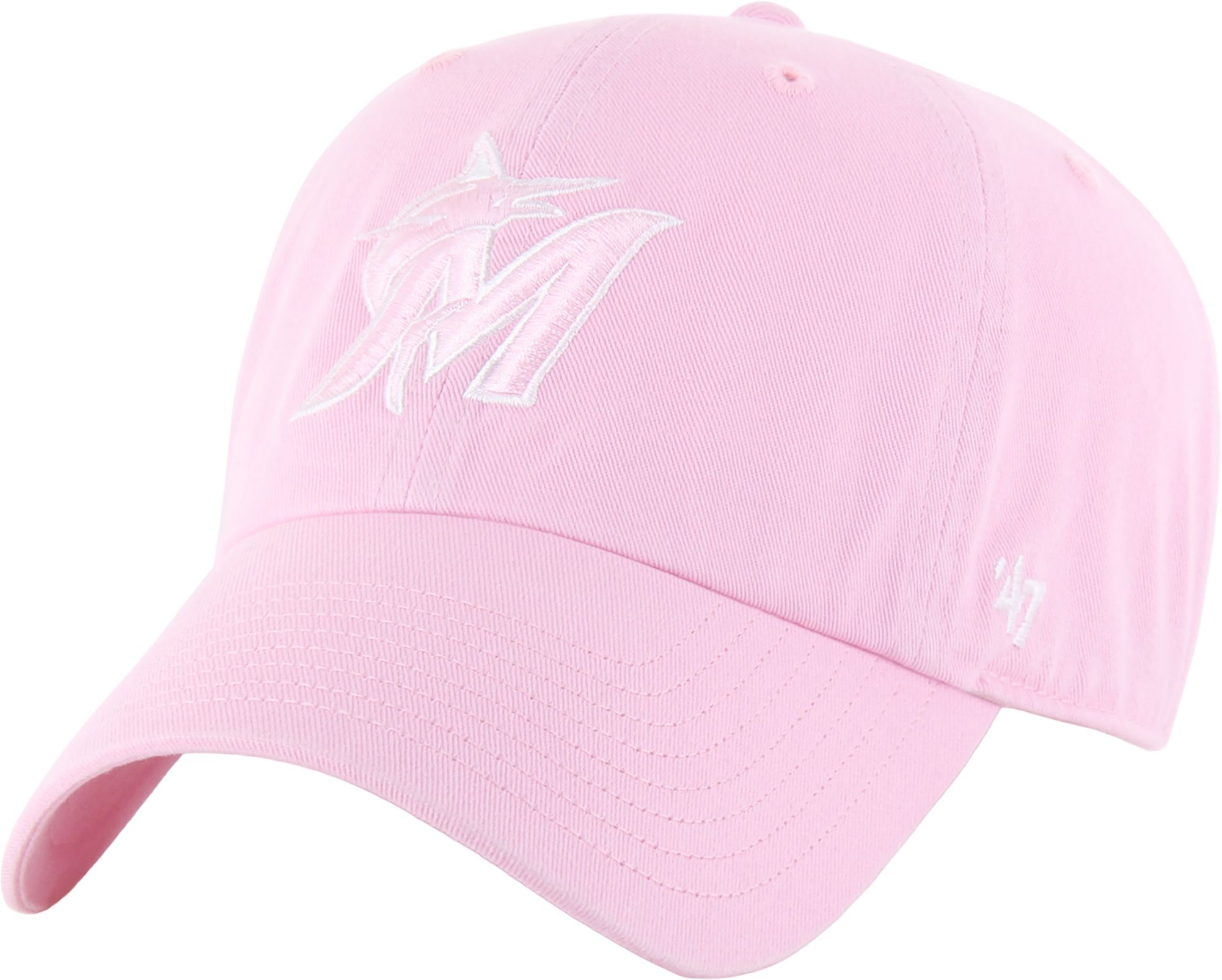 '47 Adult Miami Marlins Pink Clean Up Adjustable Hat