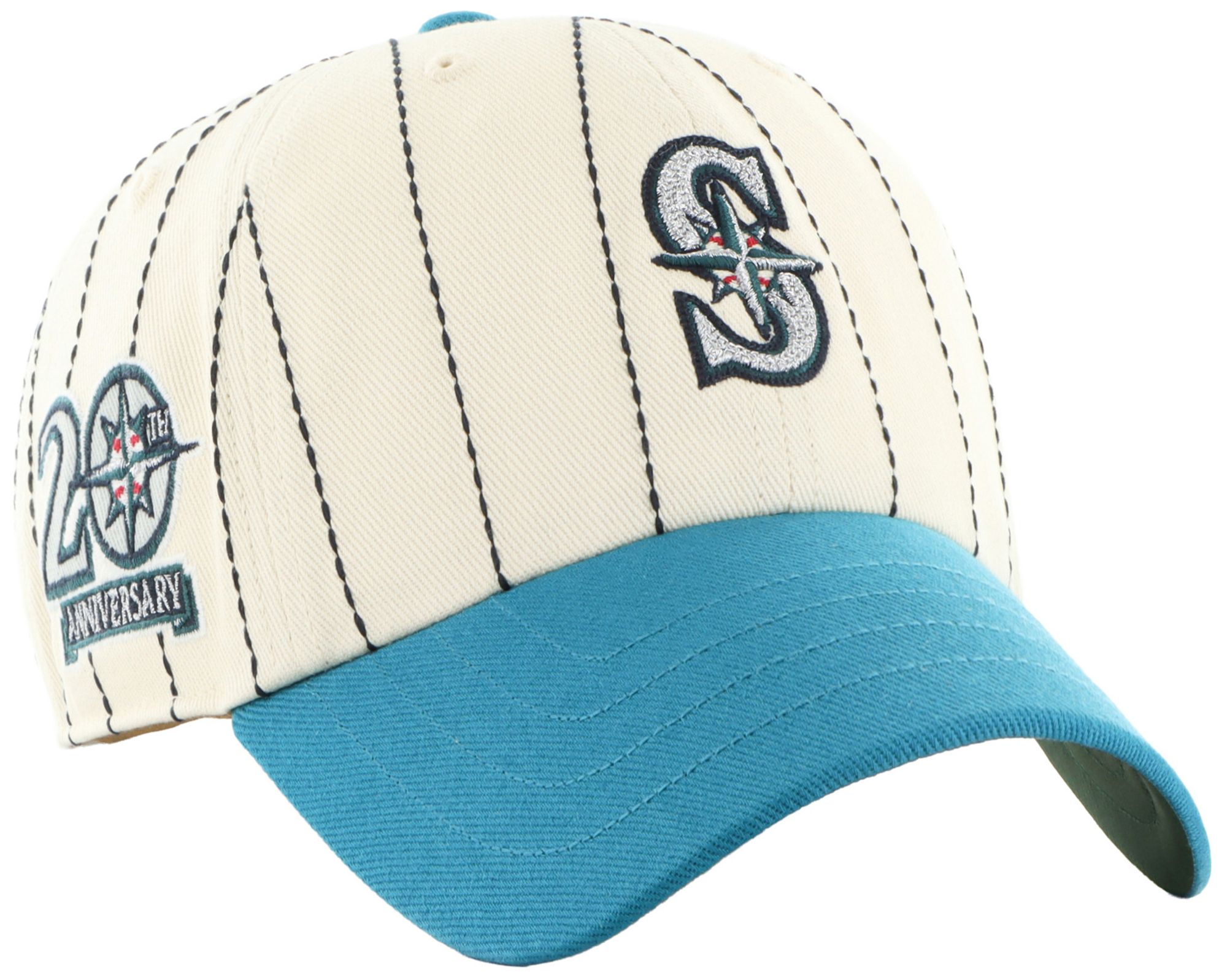 '47 Adult Seattle Mariners Cream Cooperstown Rawlings Clean Up Adjustable Hat