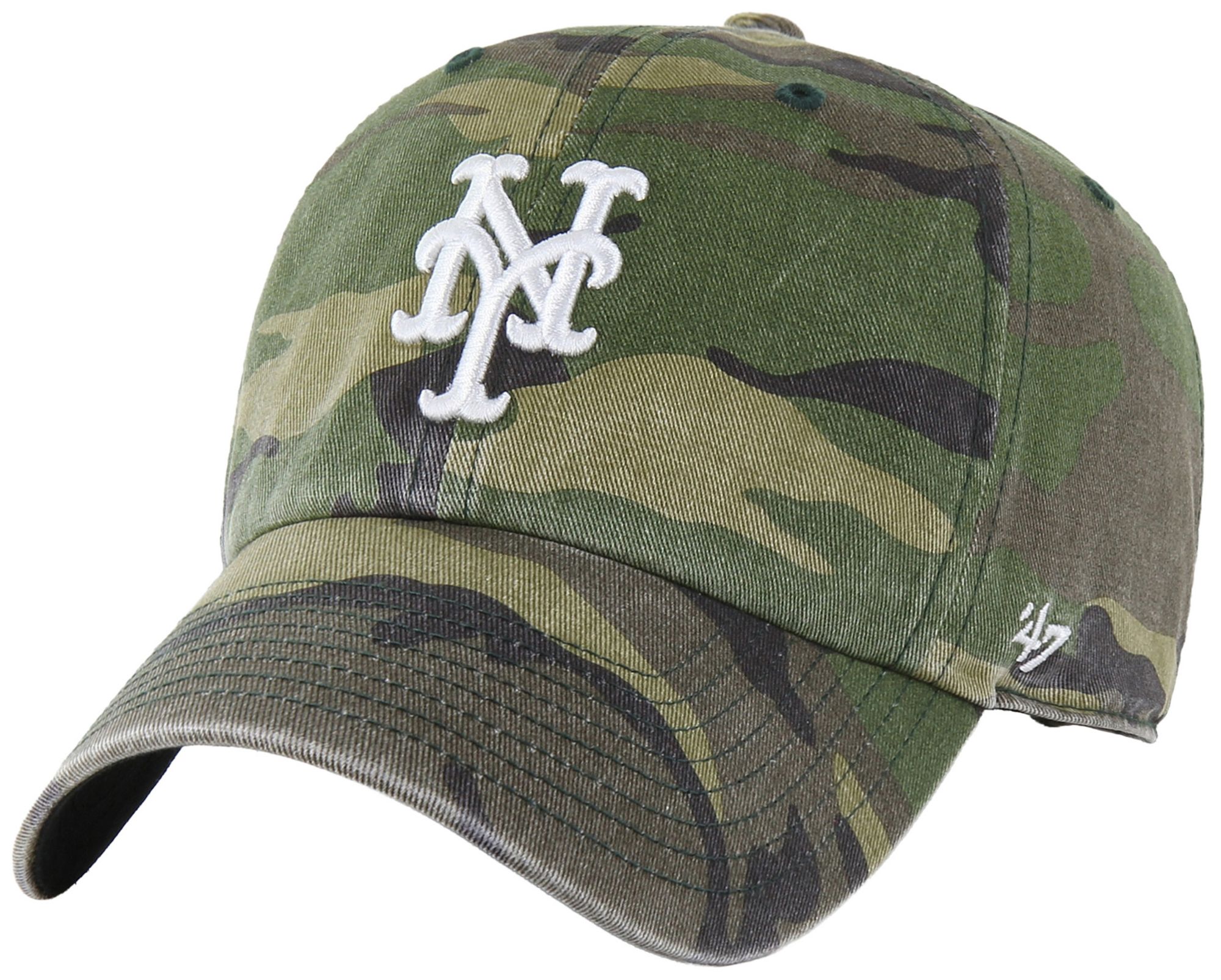 '47 Adult New York Mets Camo Clean Up Adjustable Hat