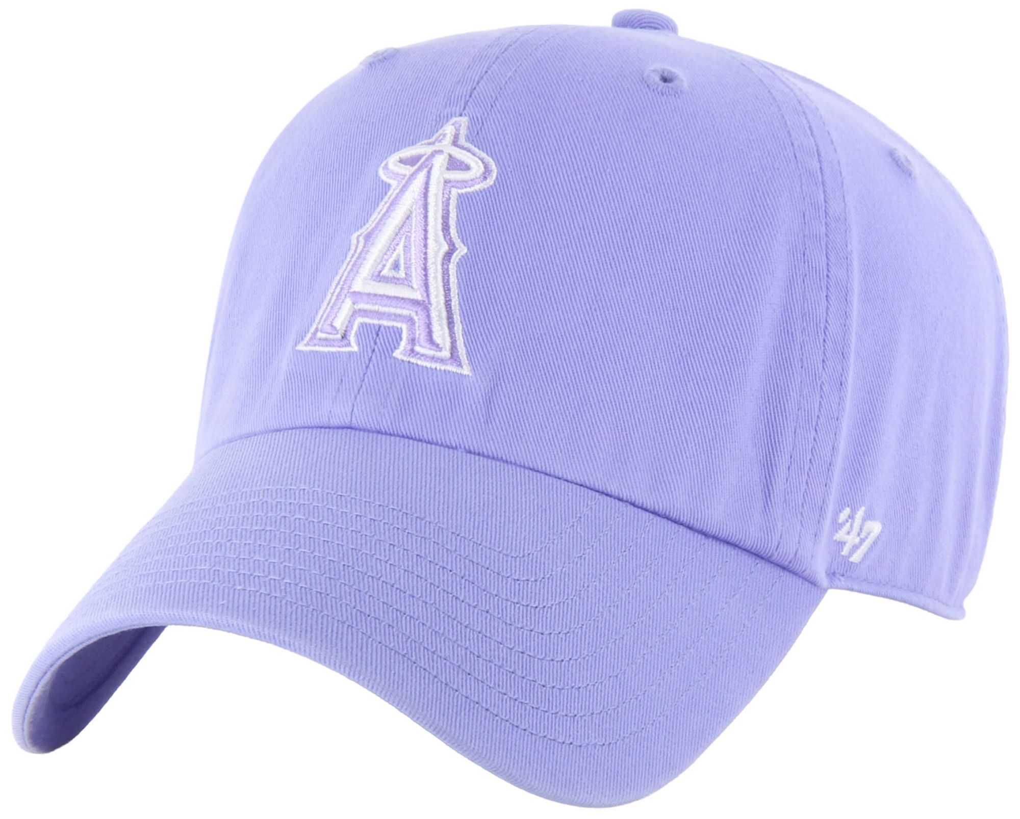 '47 Adult Los Angeles Angels Purple Clean Up Adjustable Hat