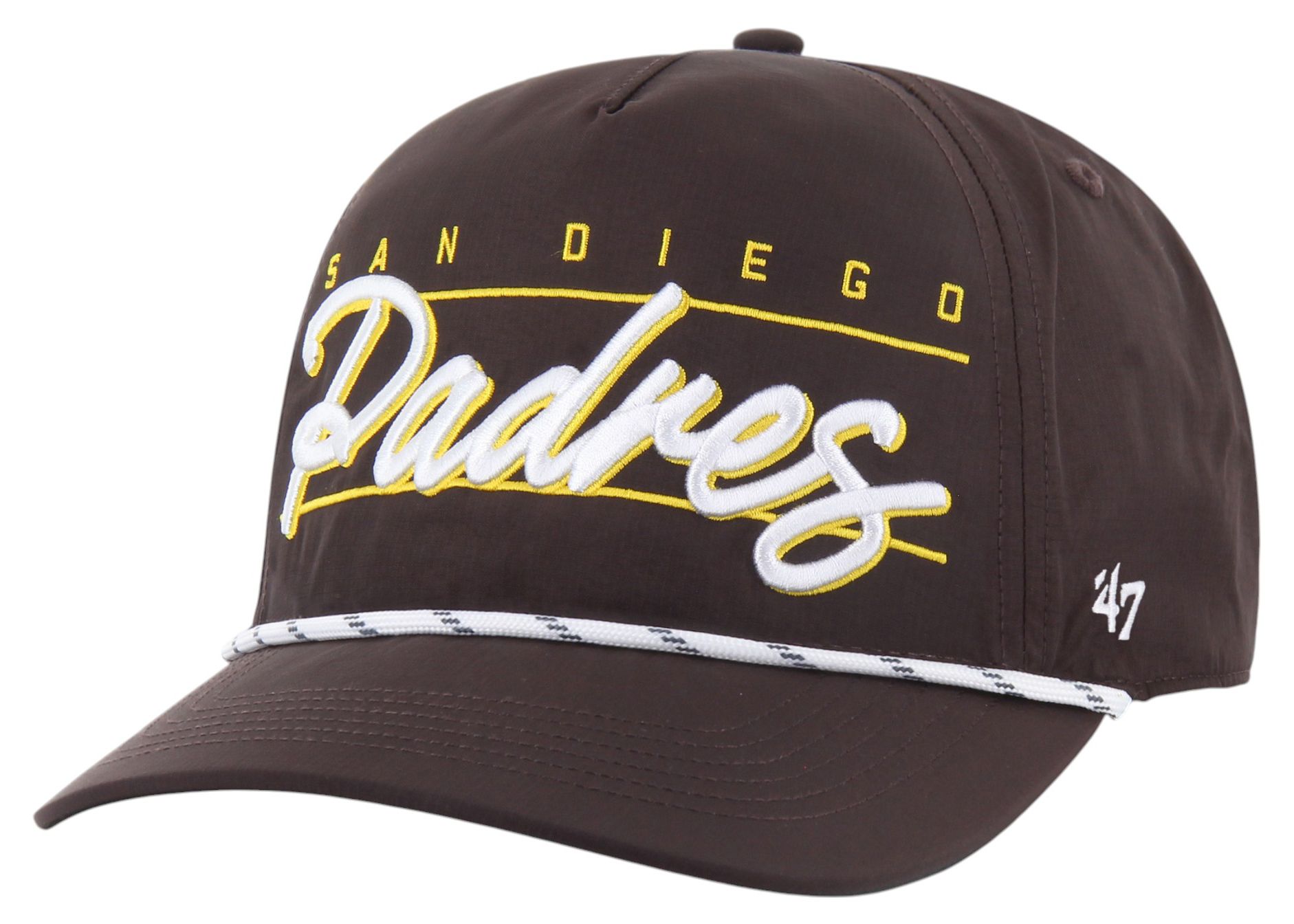 '47 Adult San Diego Padres Brown Condor Hitch Adjustable Hat