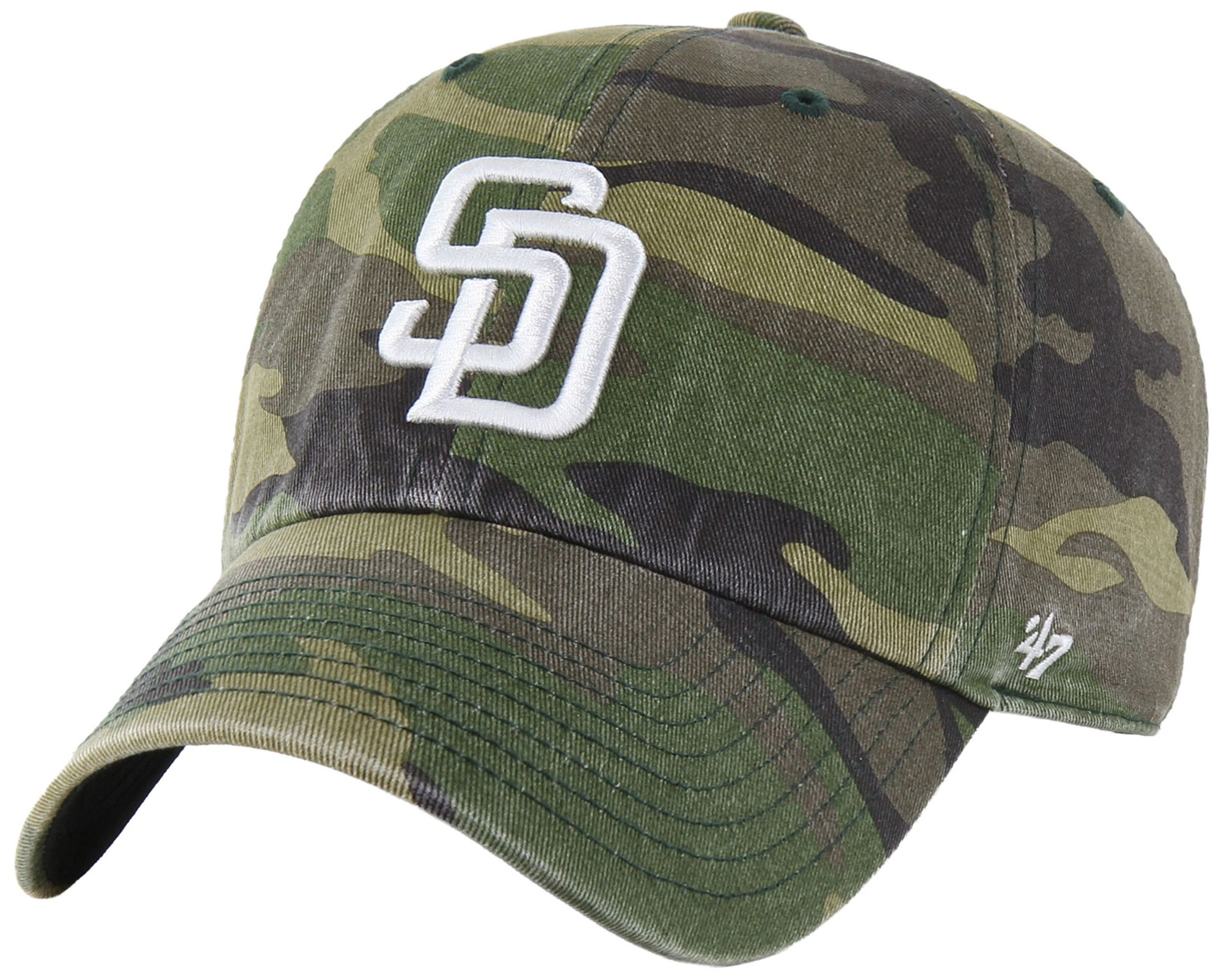 '47 Adult San Diego Padres Camo Clean Up Adjustable Hat