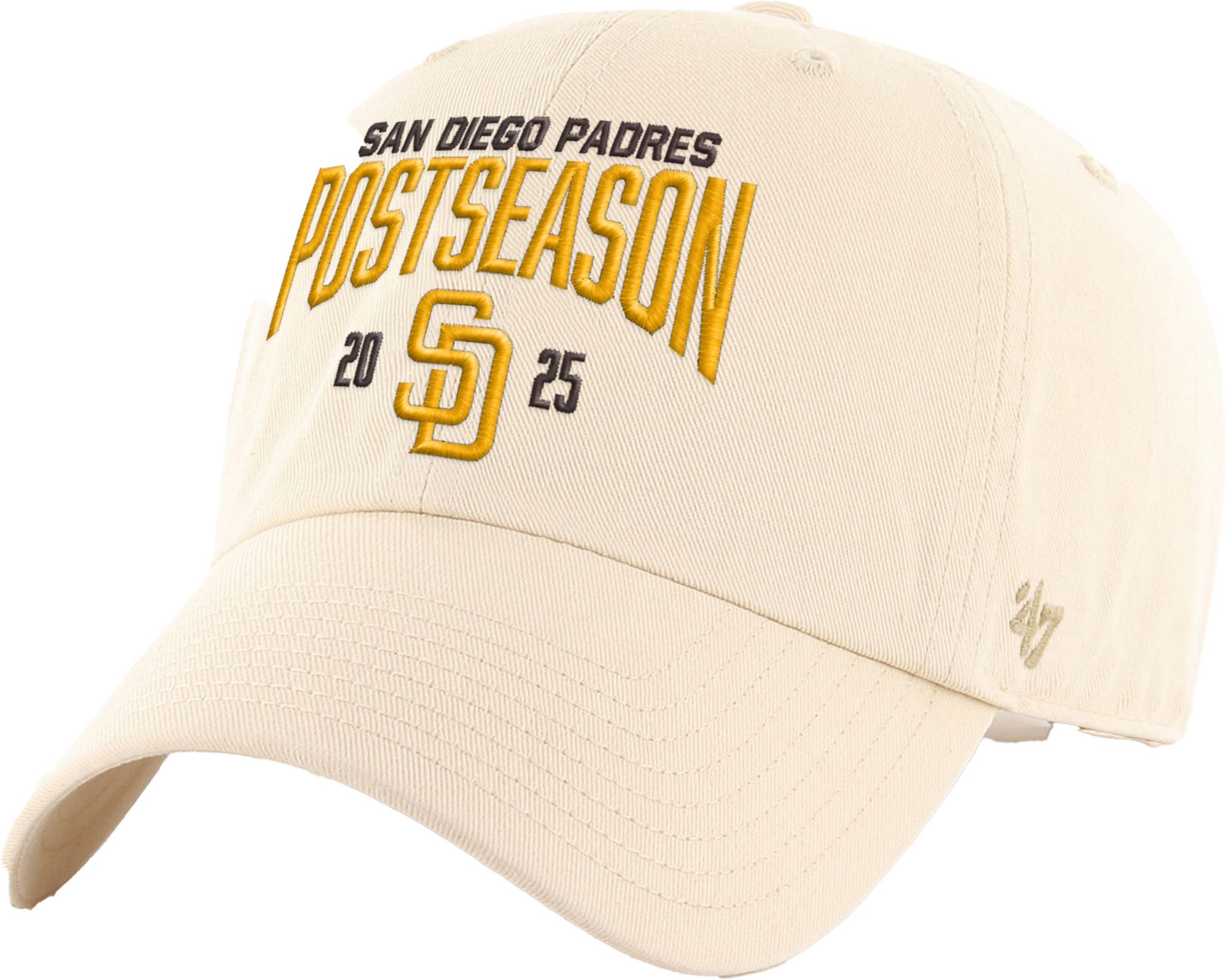'47 Adult San Diego Padres 2025 Postseason Participant Clean Up Adjustable Hat