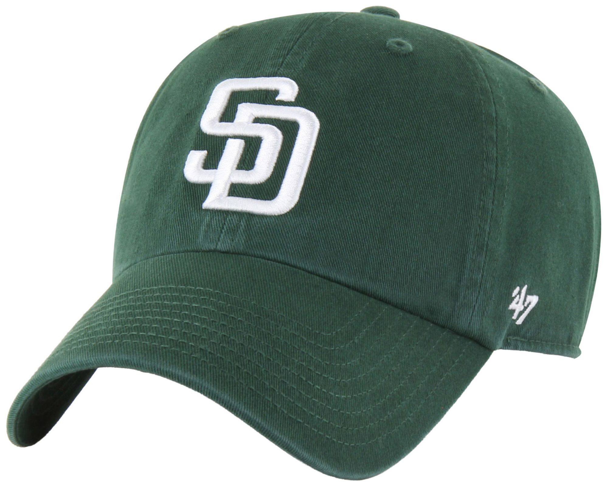 '47 Adult San Diego Padres Green Clean Up Adjustable Hat