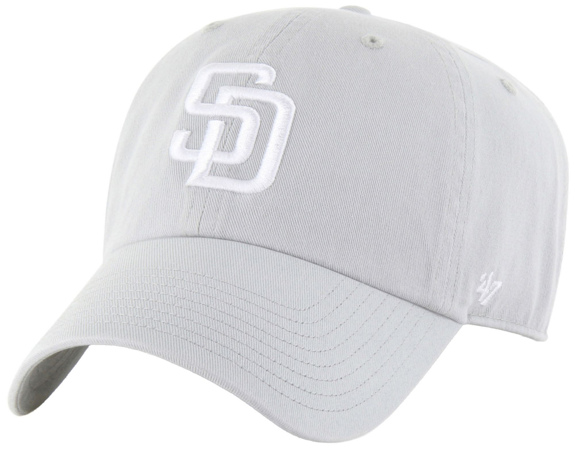 '47 Adult San Diego Padres Grey Clean Up Adjustable Hat
