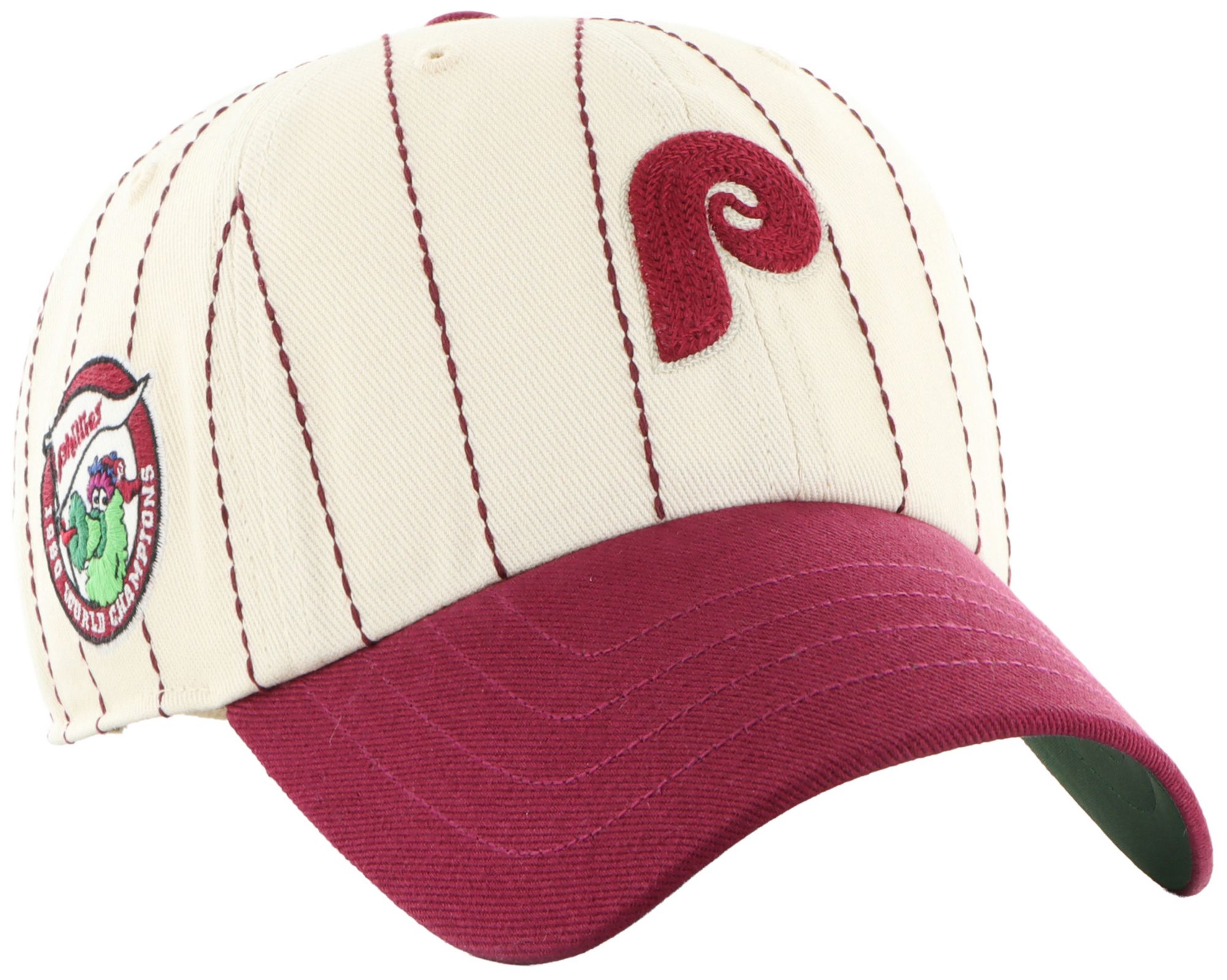 '47 Adult Philadelphia Phillies Cream Cooperstown Rawlings Clean Up Adjustable Hat
