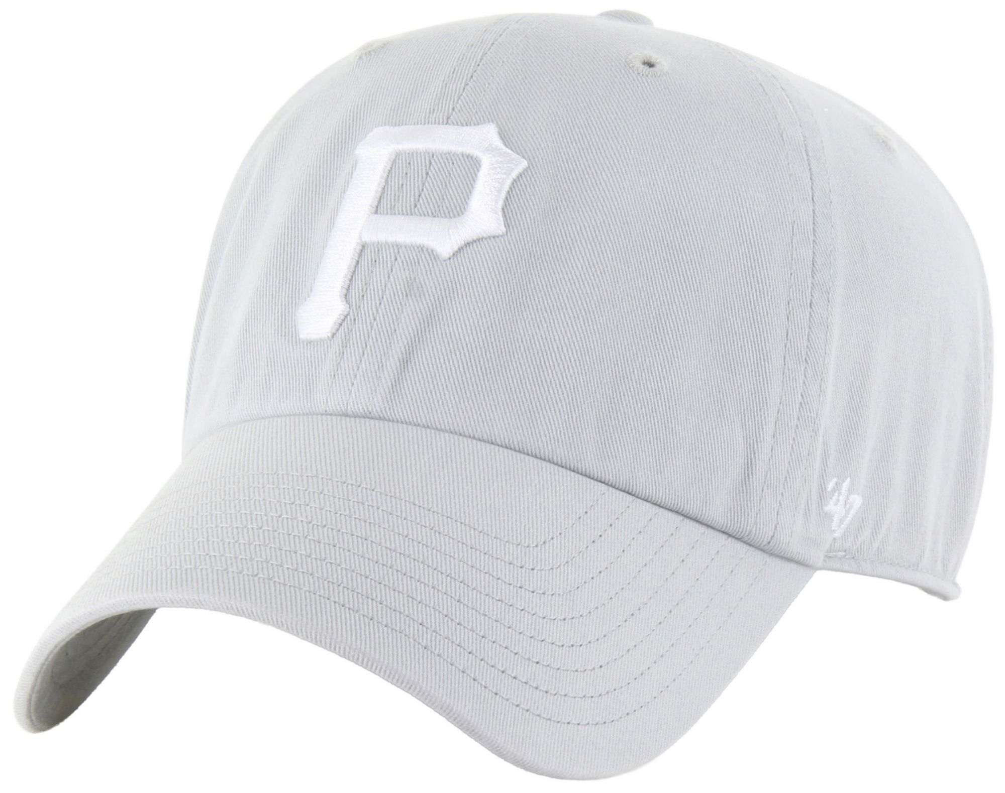 '47 Adult Pittsburgh Pirates Grey Clean Up Adjustable Hat