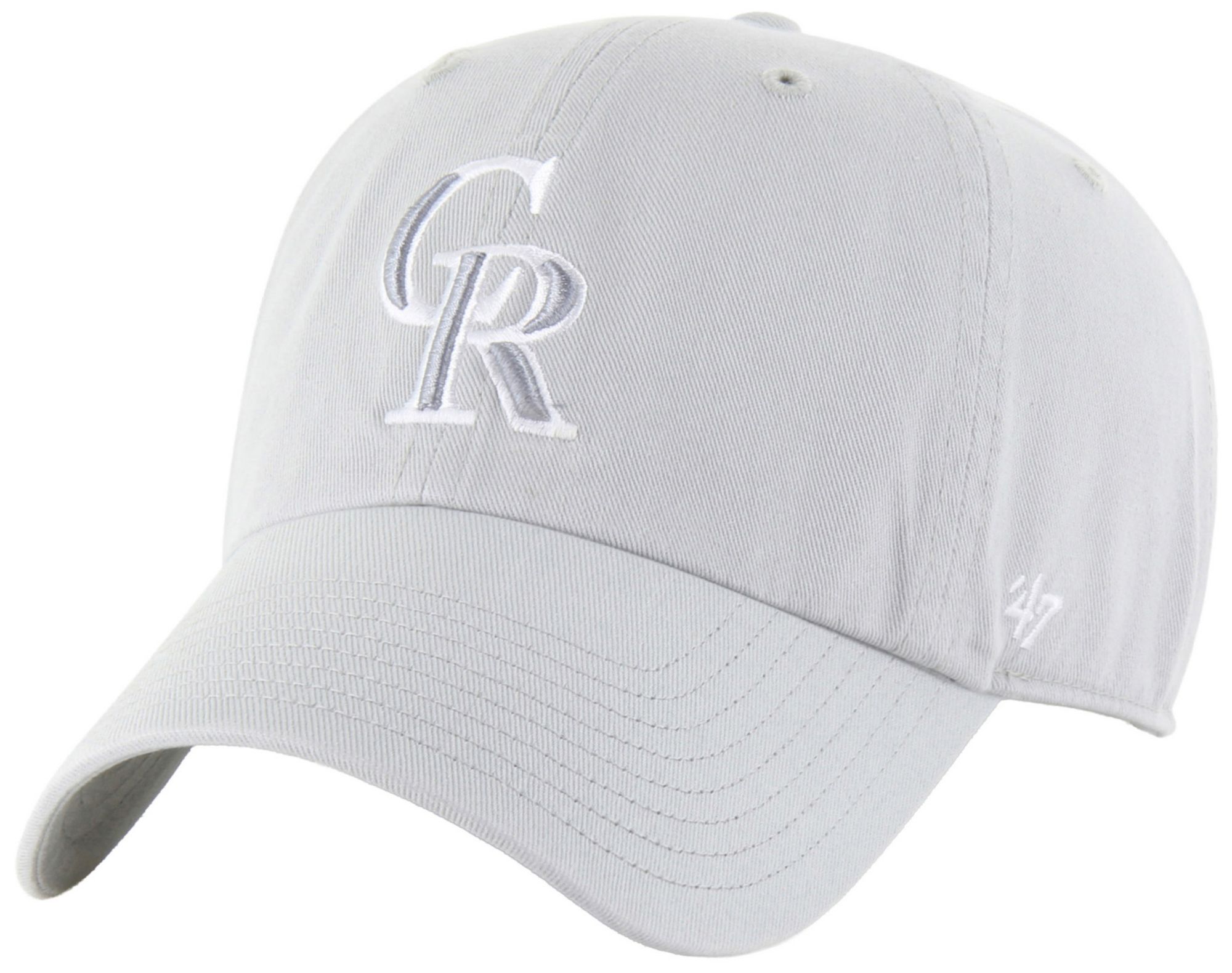 '47 Adult Colorado Rockies Grey Clean Up Adjustable Hat