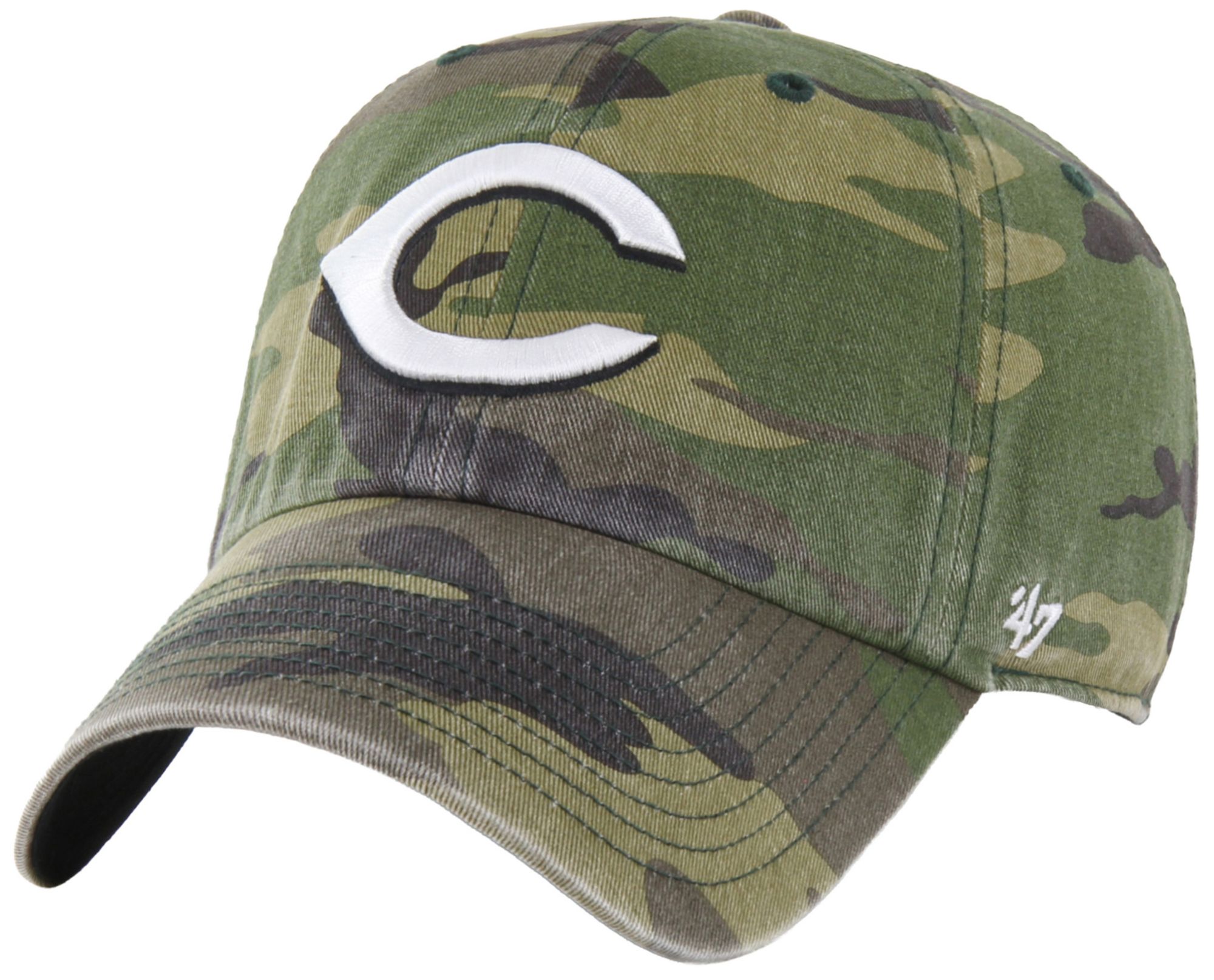 '47 Adult Cincinnati Reds Camo Clean Up Adjustable Hat