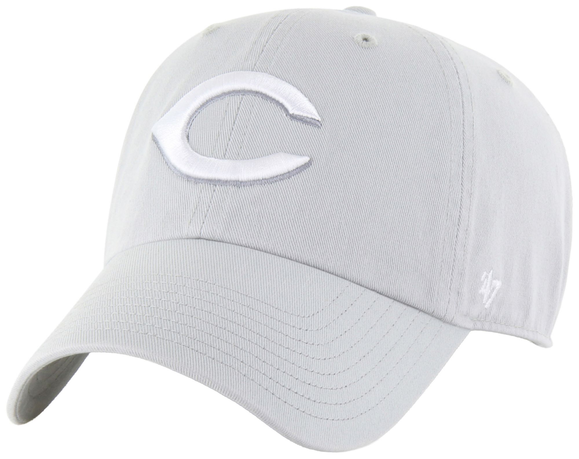 '47 Adult Cincinnati Reds Grey Clean Up Adjustable Hat