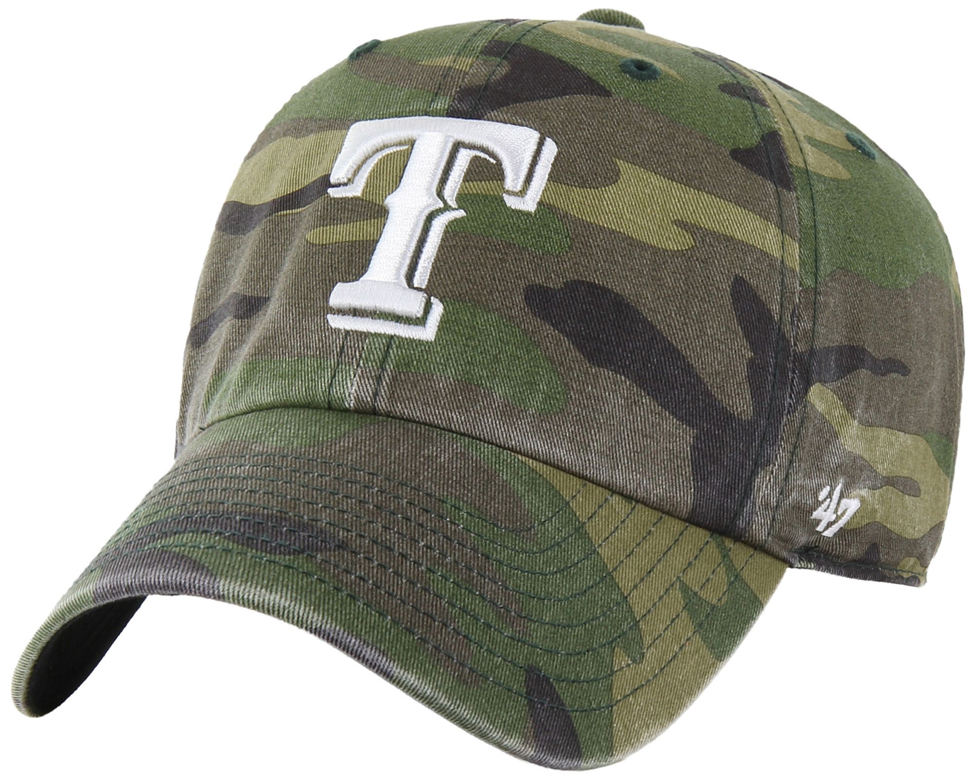'47 Adult Texas Rangers Camo Clean Up Adjustable Hat
