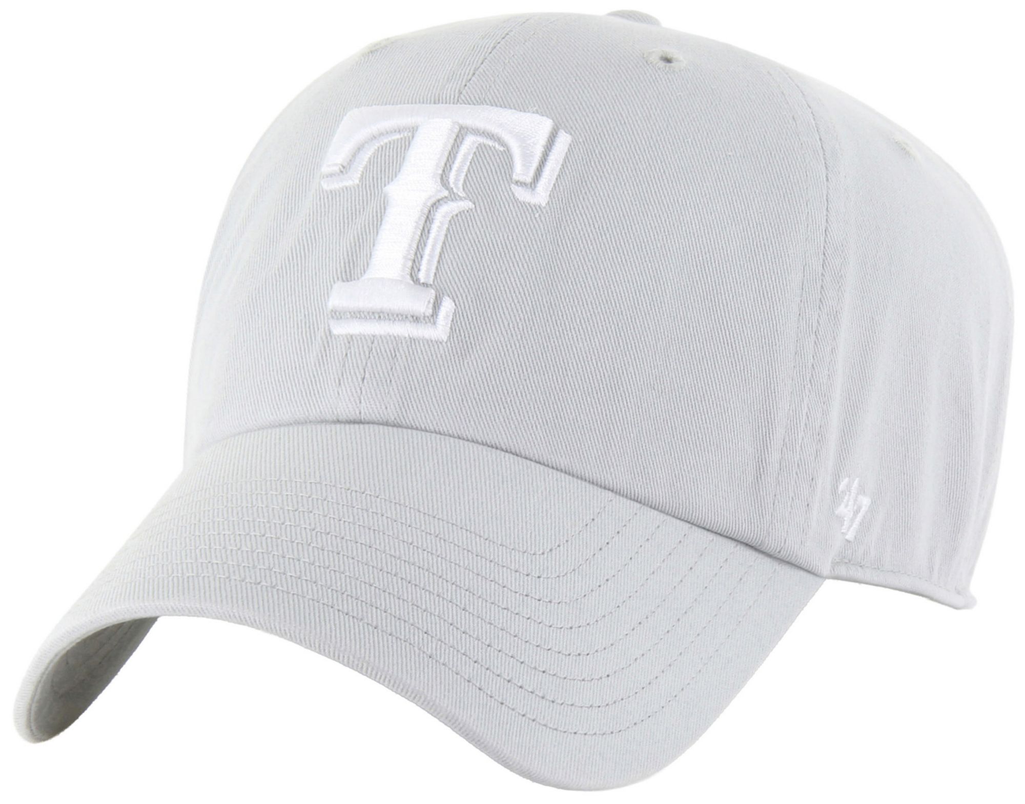 '47 Adult Texas Rangers Grey Clean Up Adjustable Hat